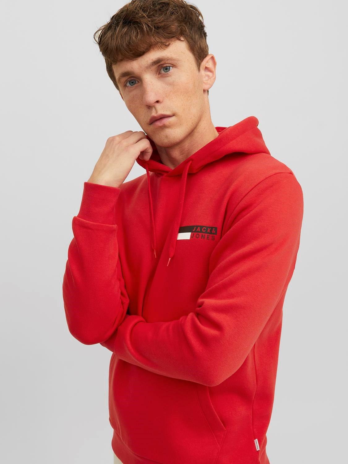 Jack&Jones Essentıals Jjecorp Logo Sweat Hood Play Noos Erkek Sweatshirt 12233599