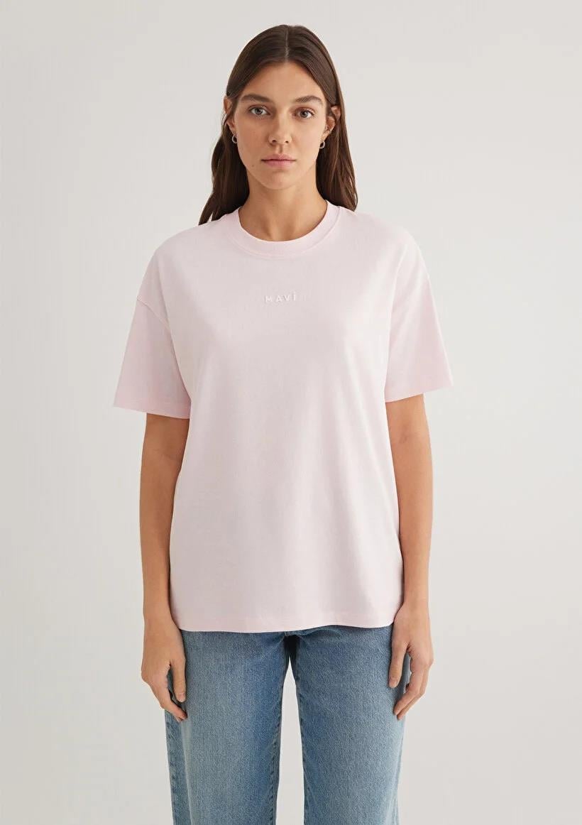 Mavi Mavı Baskılı  Pink-A Boo Kadın T-Shirt 1612518-89200