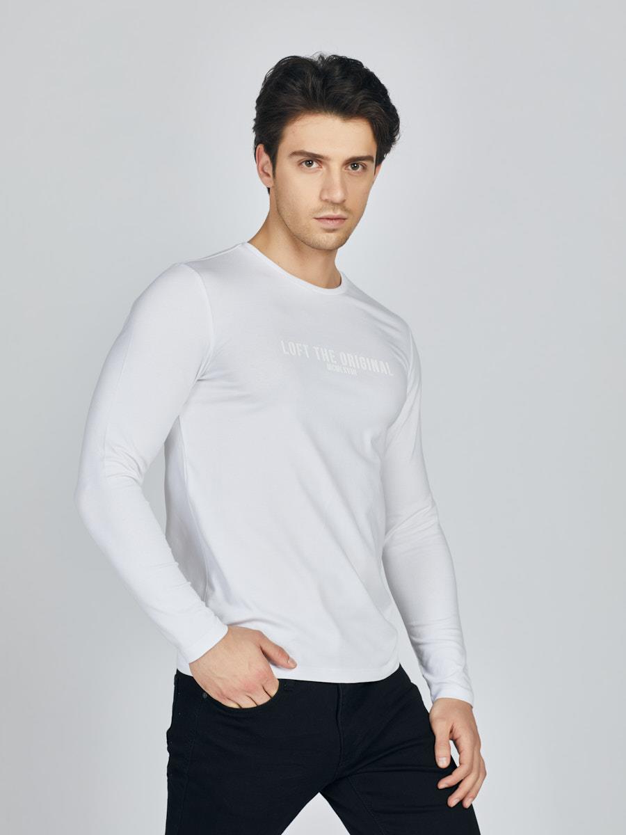 Loft Whıte M Tsl Erkek Sweatshirt - LF2023620