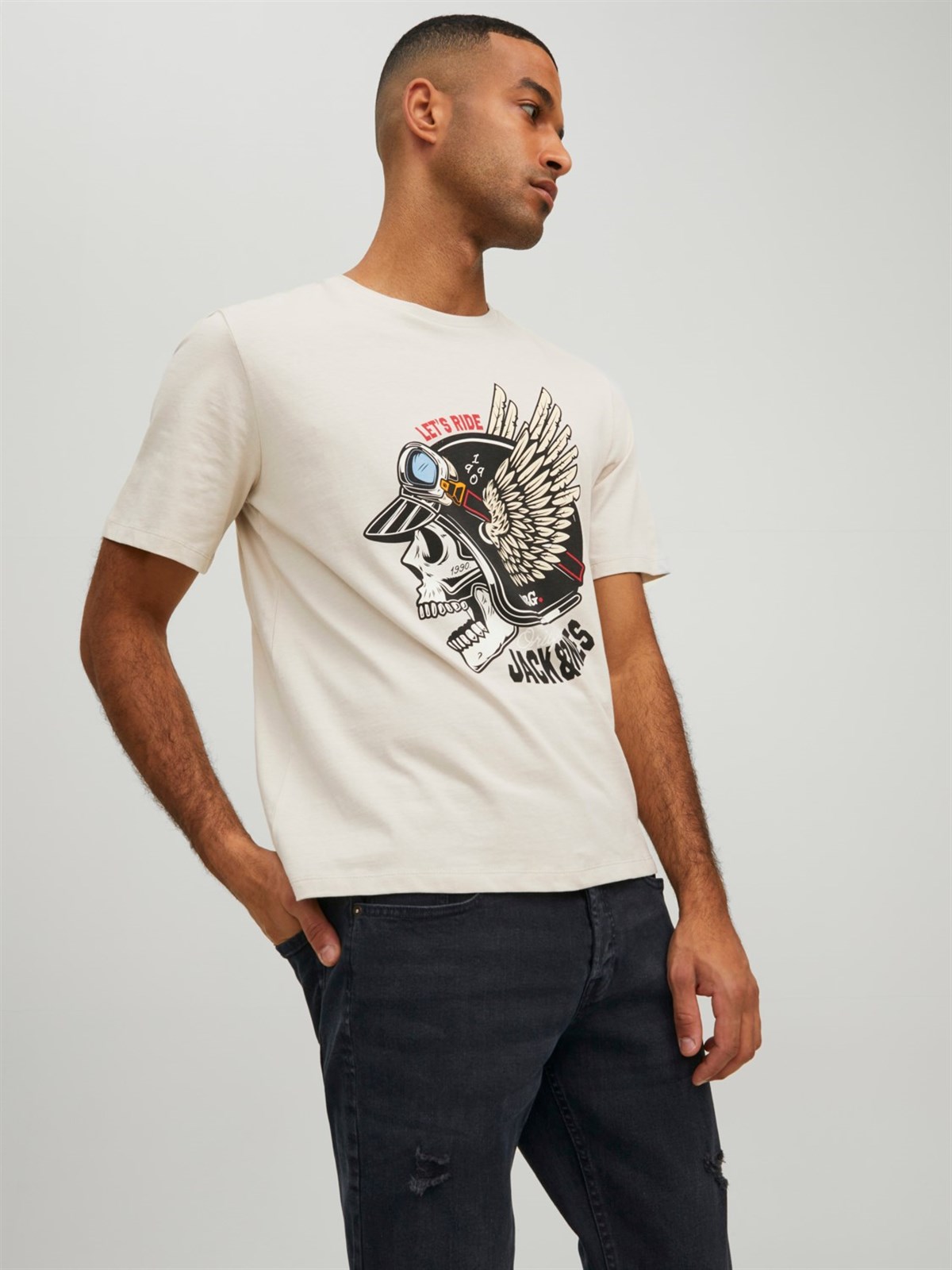 Jack&Jones Jorroxbury Tee Ss Crew Neck Sn Erkek T-Shirt 12227779