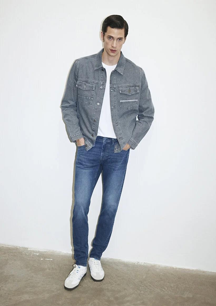 Mavi James Dark Vintage Premium Blue Erkek Jean