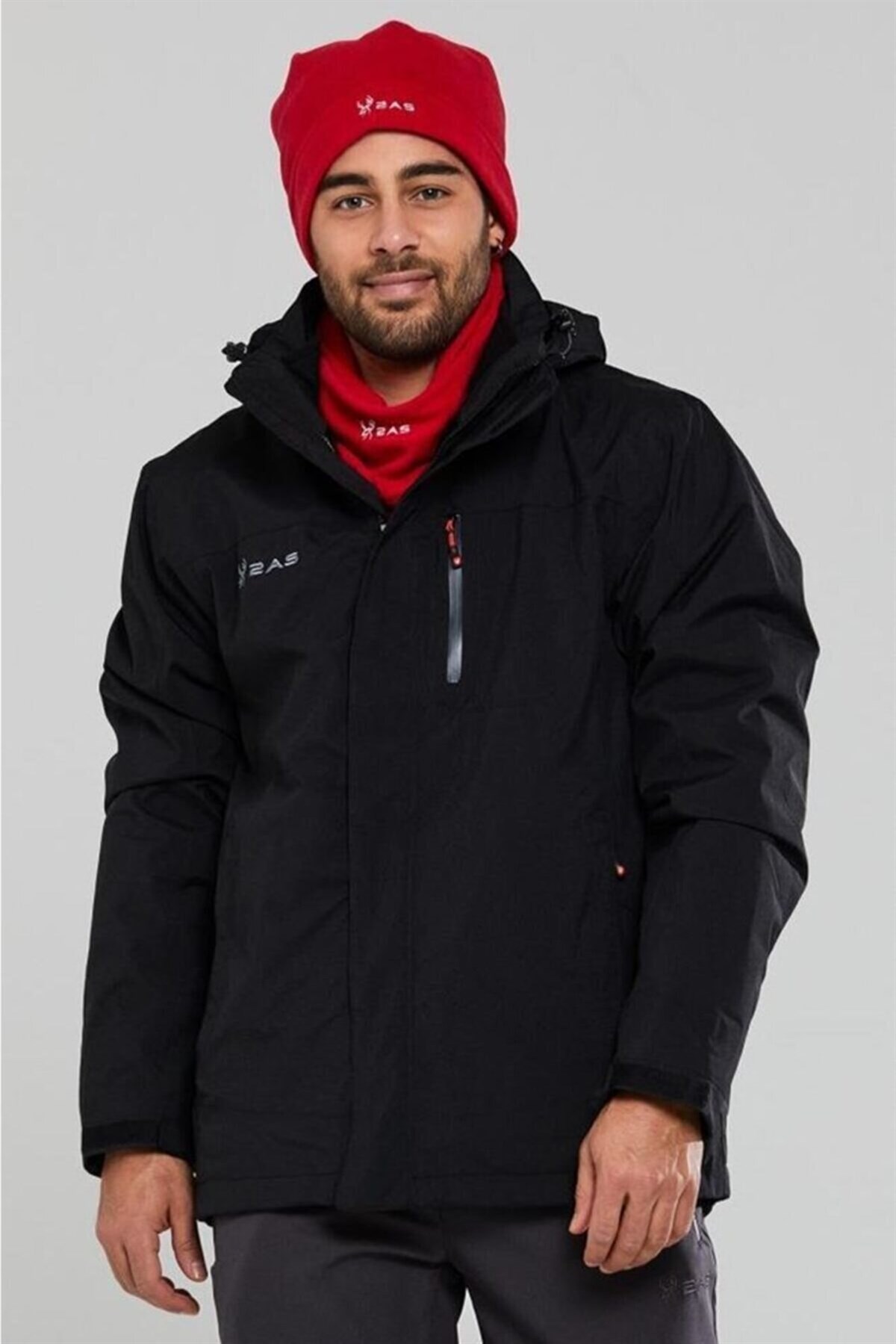 2as Elbruz 3in1 Mont Erkek Black 2ASM010422SYH