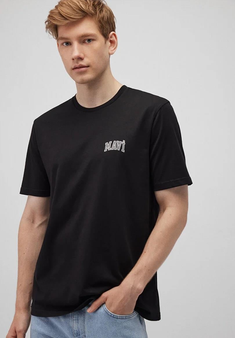 Mavi  Logo  Siyah erkek  T-Shirt 0611714-900