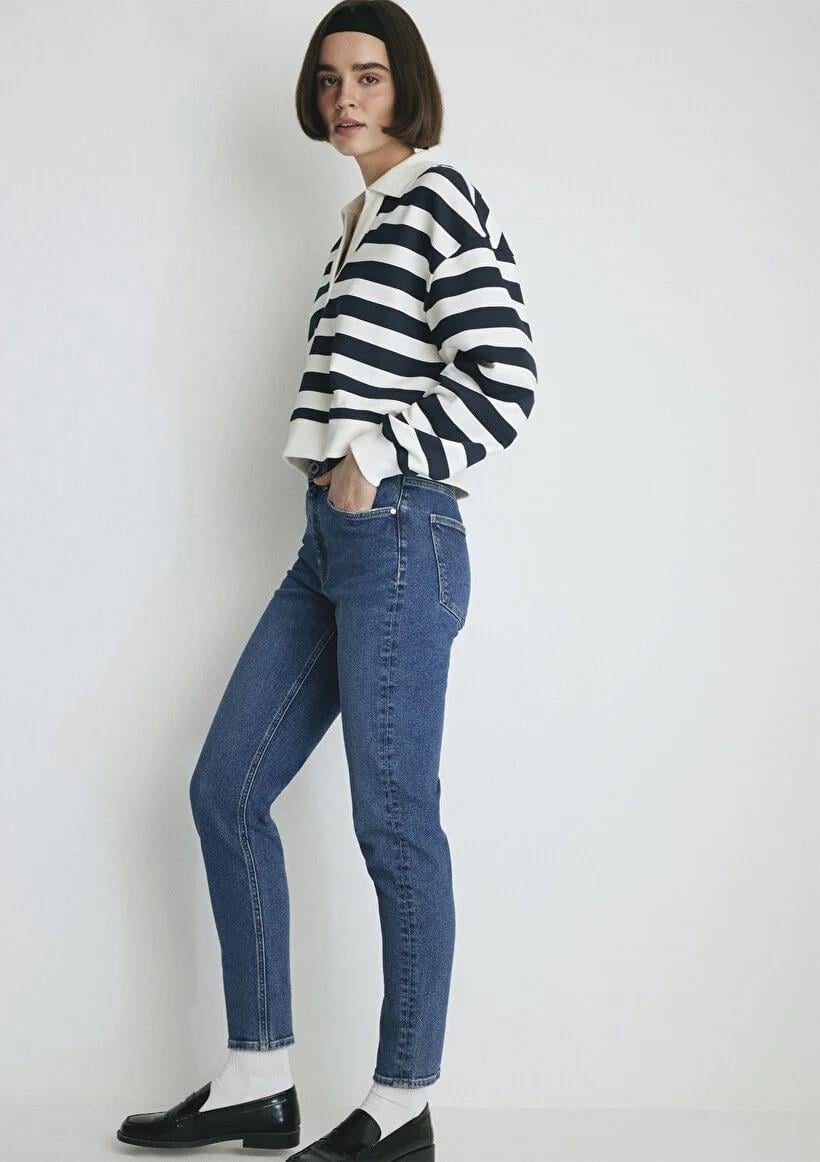 Mavi Cindy Mıd Brushed Kadın Jean Pantolon