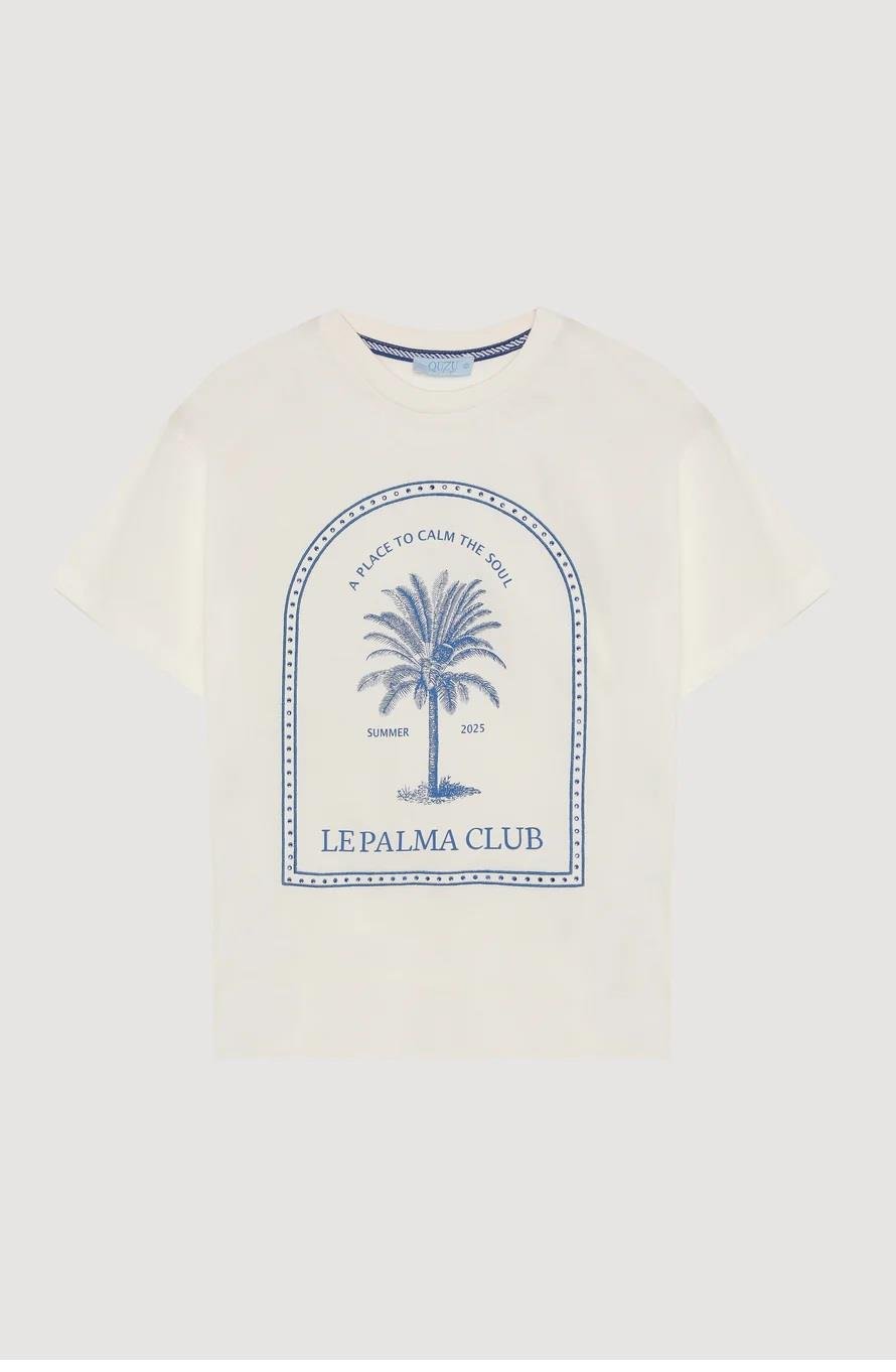 Quzu Baskı ve Taş Detaylı T-shirt 25YTSH00504