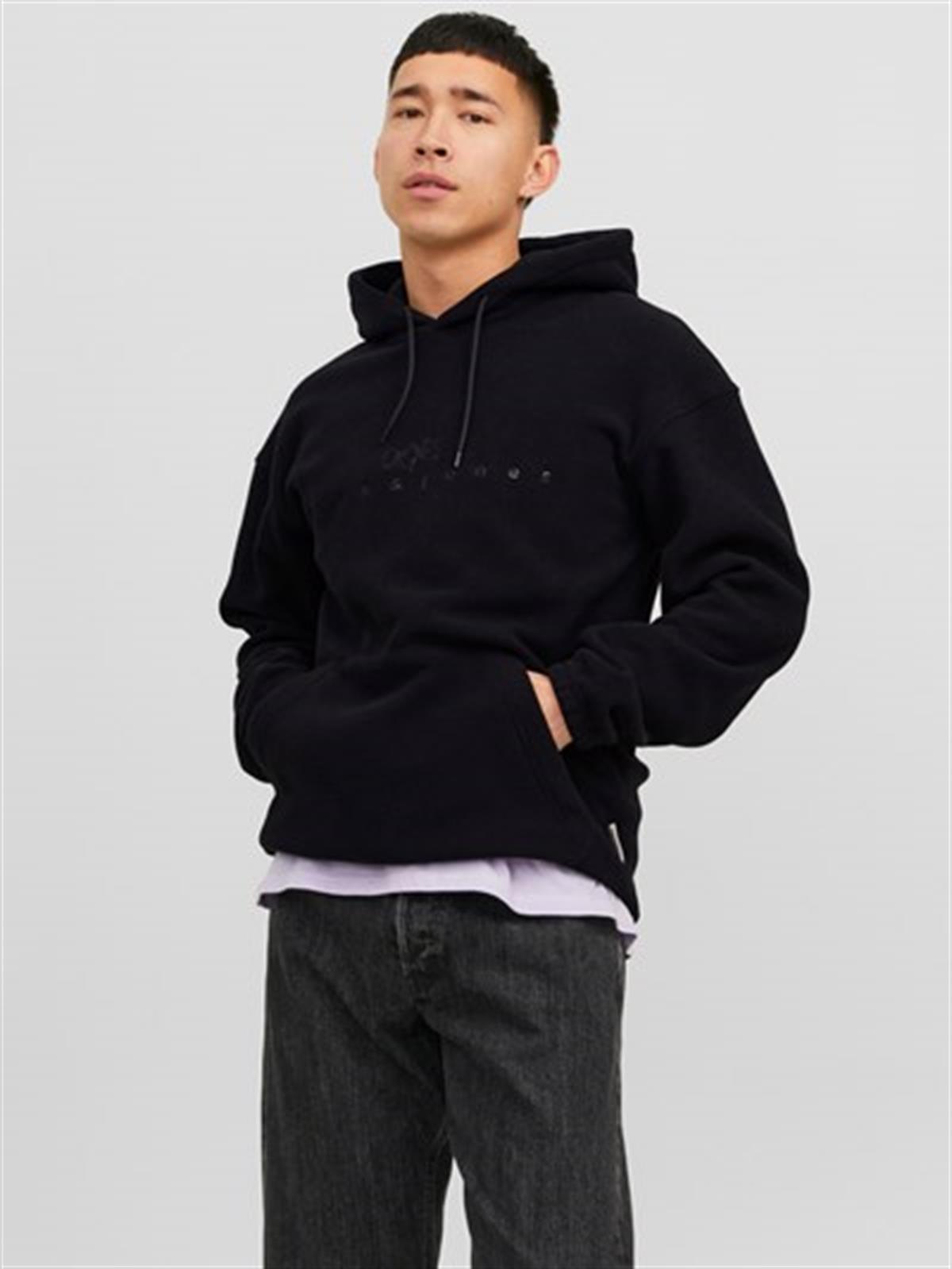 Jack&Jones Orıgınals Jorsılverlake Fleece Hood Erkek Sweatshirt 12242470
