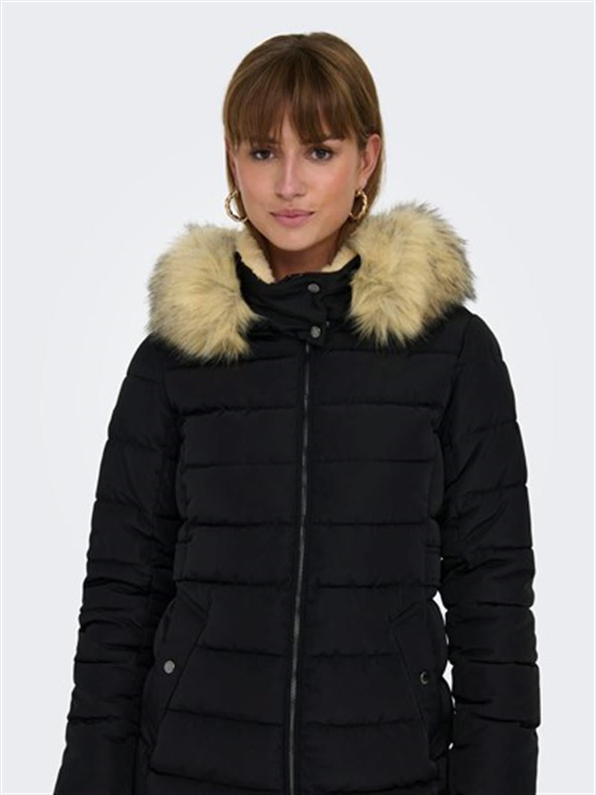 Only Onlnewcamılla Quılt Fur Hood Coat Cc Otw Kadın Mont 15304765