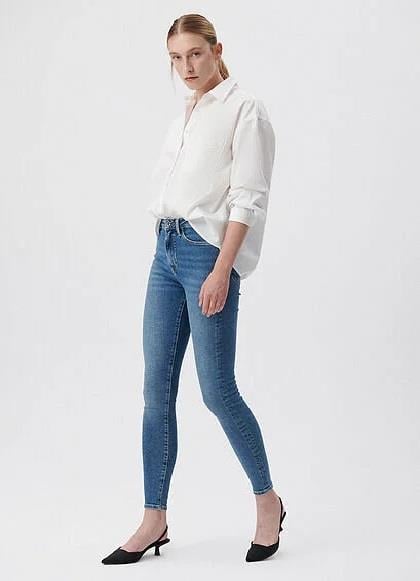 Mavi Serenay Mid Brushed Gold Shape Kadın Pantolon 100980-82194