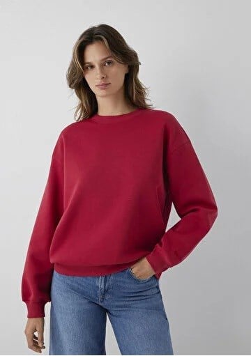 Mavi Bisiklet Yaka Basic Kadın Sweatshirt-1610198-70391