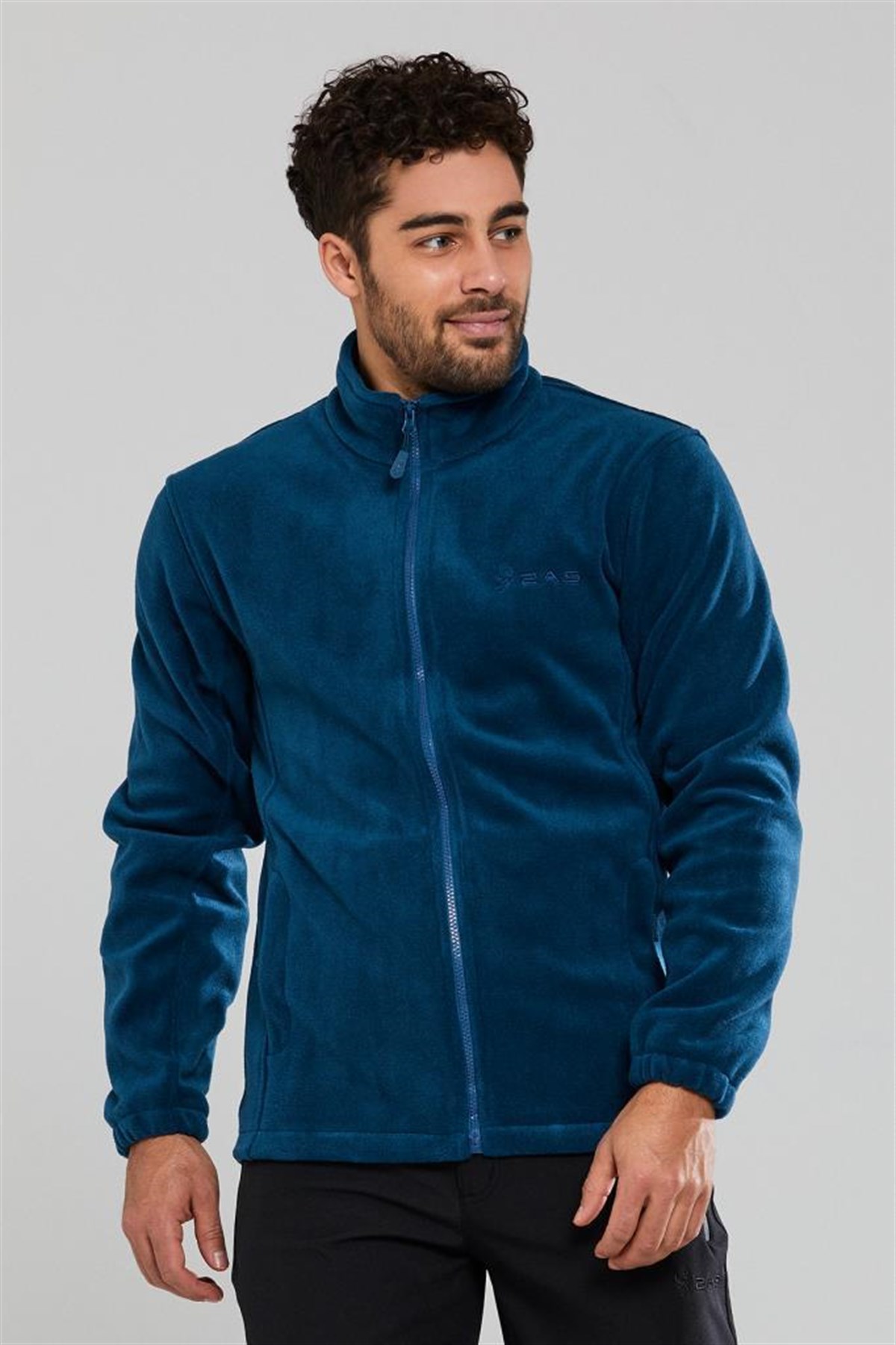 2as Salmon Tam Fermuarlı Polar Sweatshirt Erkek -  2AS100013SW