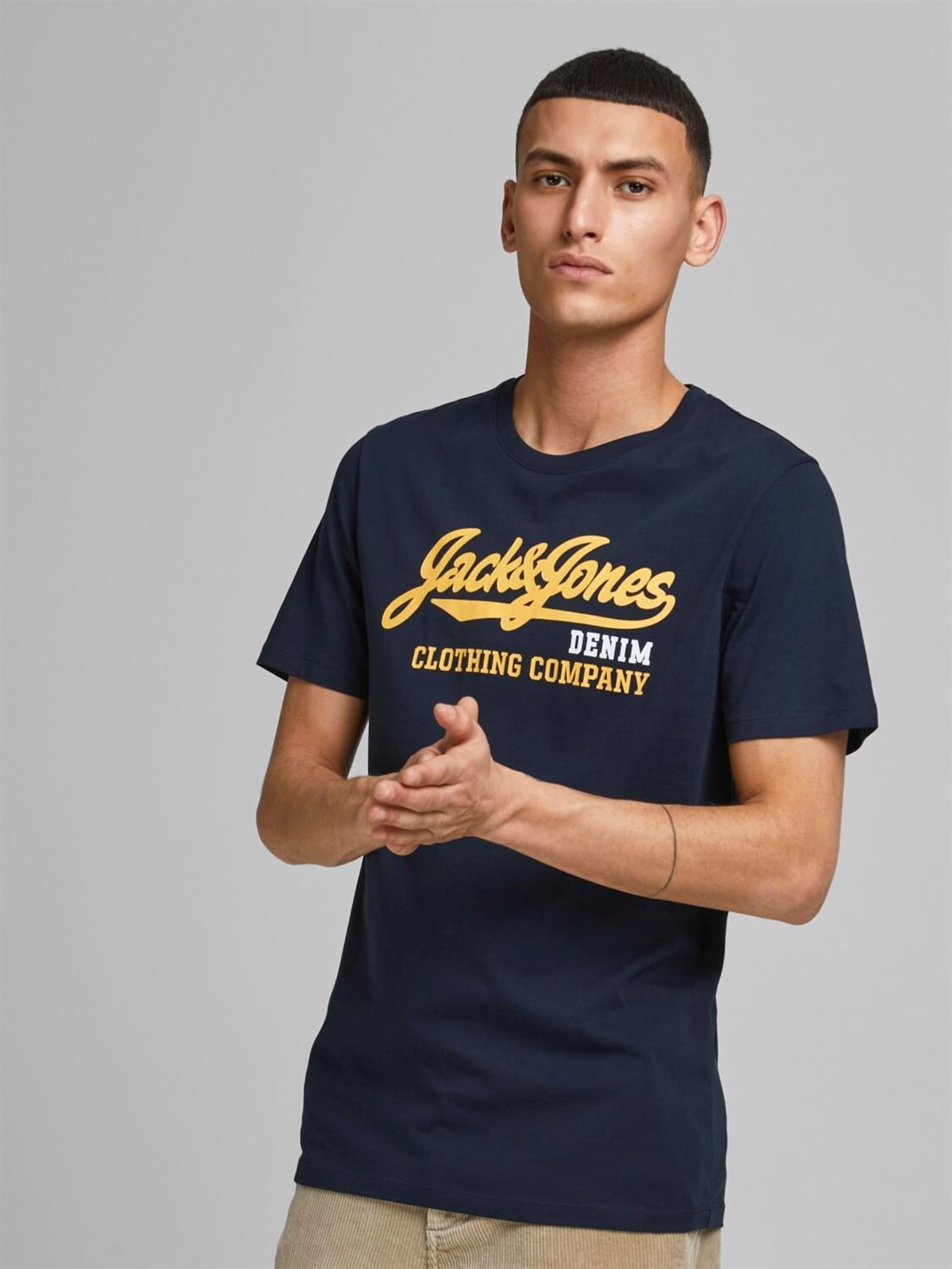 Jack&Jones  Jjelogo Tee Ss O-Neck 2 Col  Erkek T-Shirt-12180867