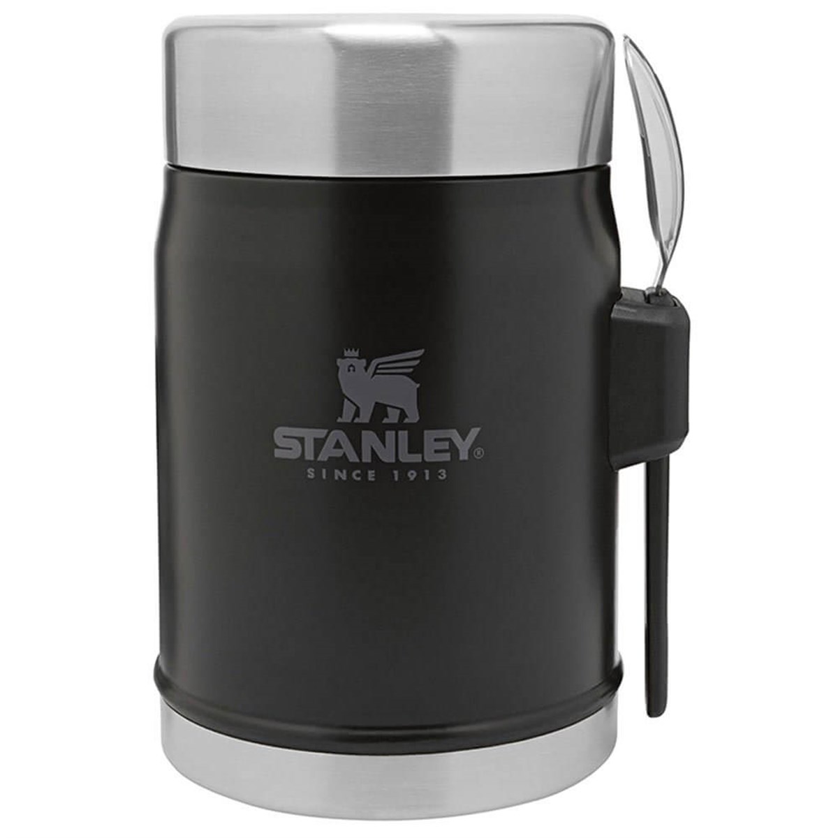 Stanley Klasik Paslanmaz Çelik Yemek Termosu Kaşıklı Siyah 0,40 LT