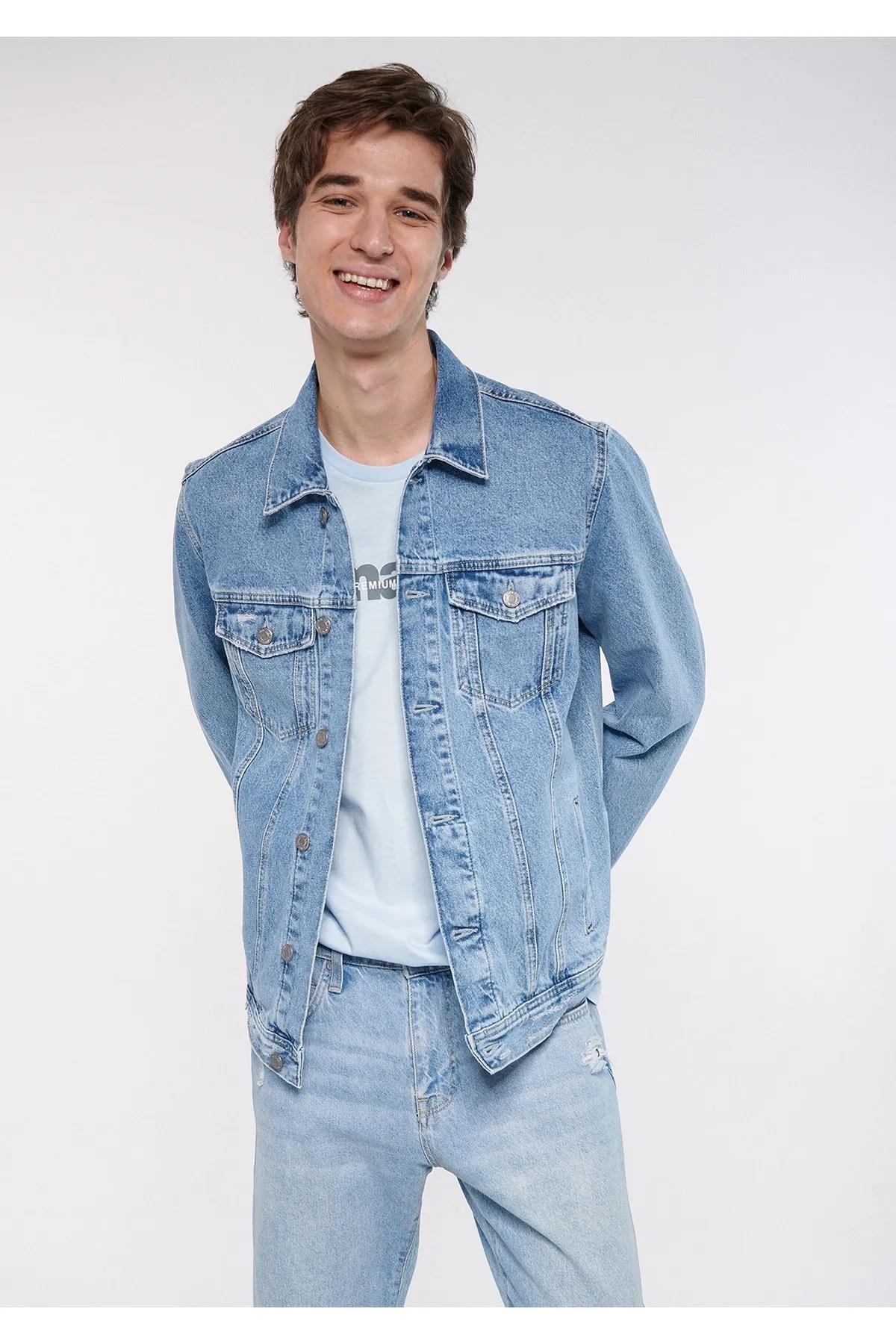 Mavi Drake Vintage Blue Denim
 Erkek  Ceket 010143-83863