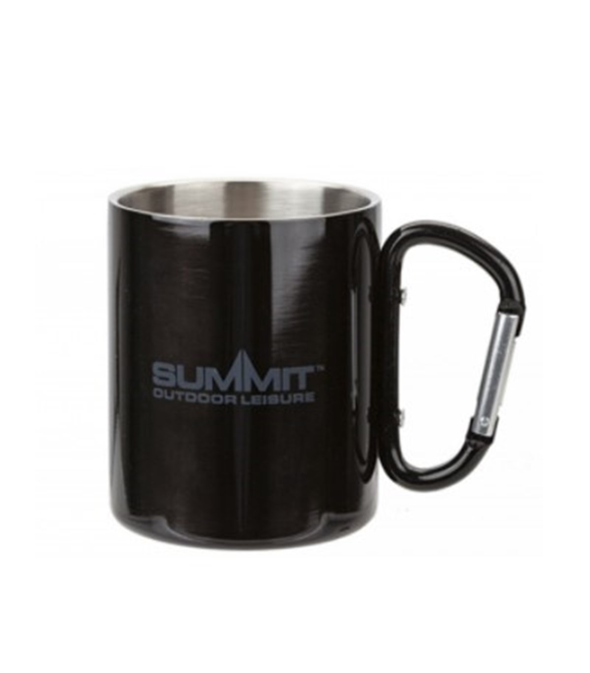 Summit Karabinalı Paslanmaz Çelik Kupa 300 Ml. Çift Cidarlı Black / 663058