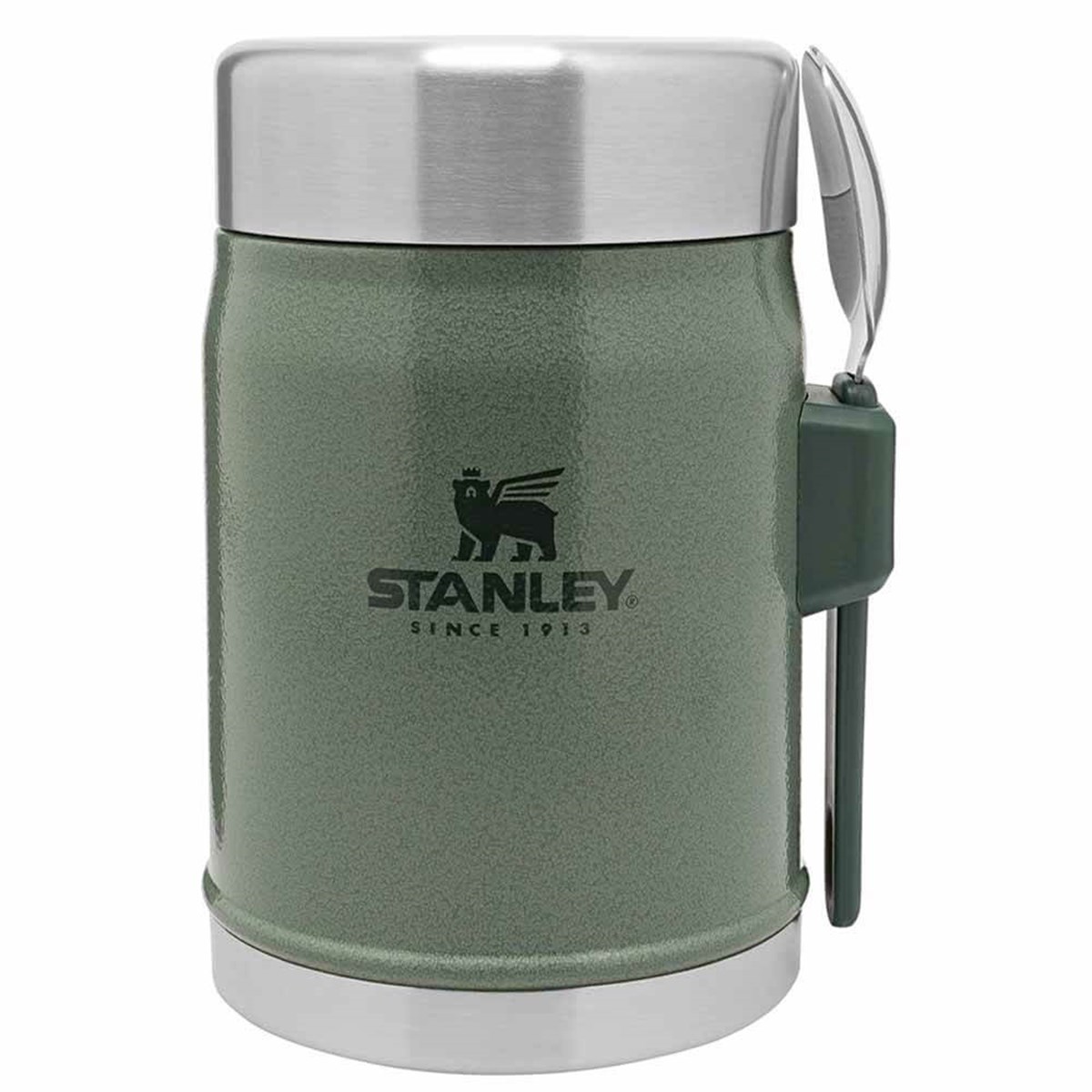 Stanley Klasik Paslanmaz Çelik Yemek Termosu Kaşıklı Yeşil 0,40 LT