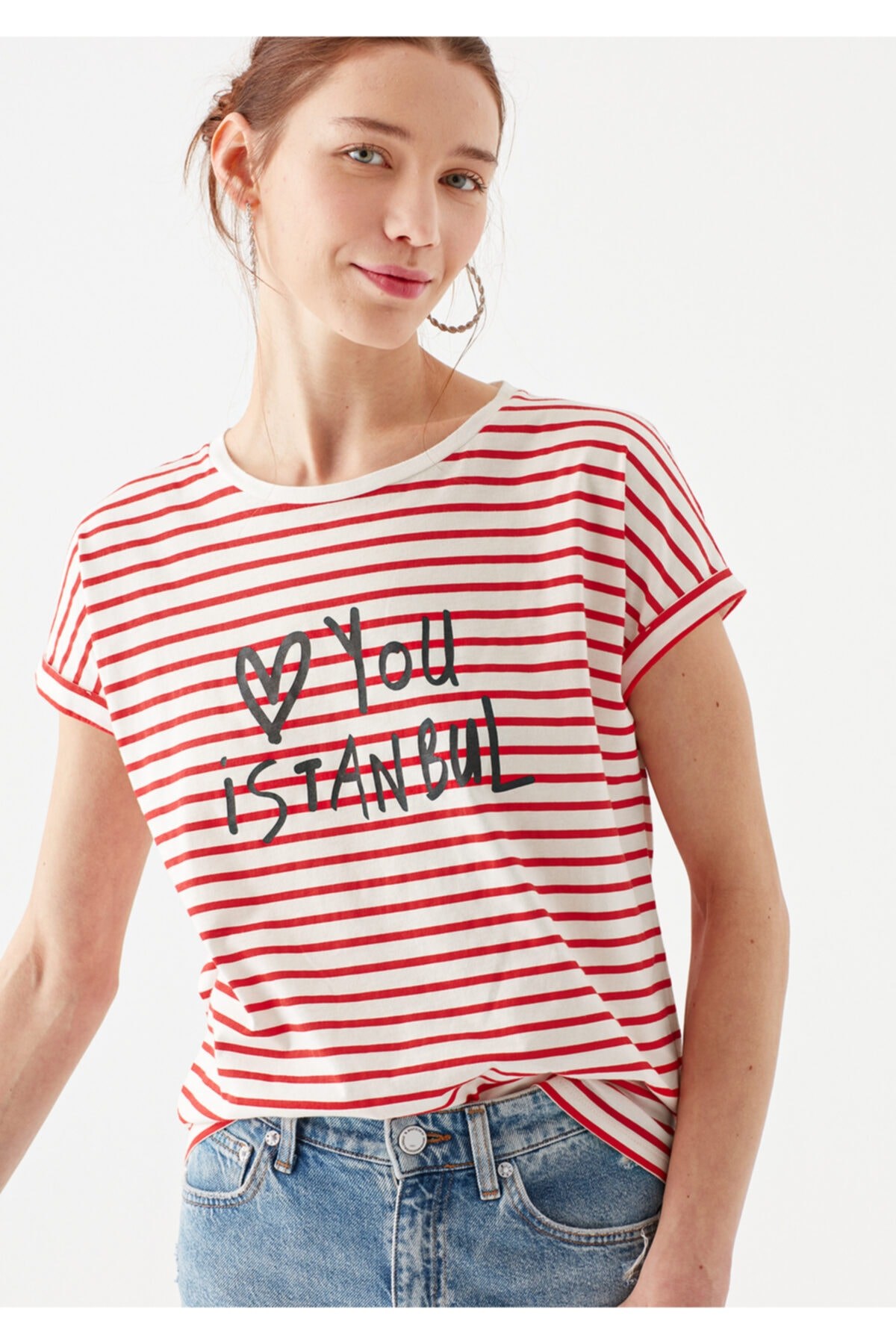 Mavi Love You Istanbul Erkek T-Shirt