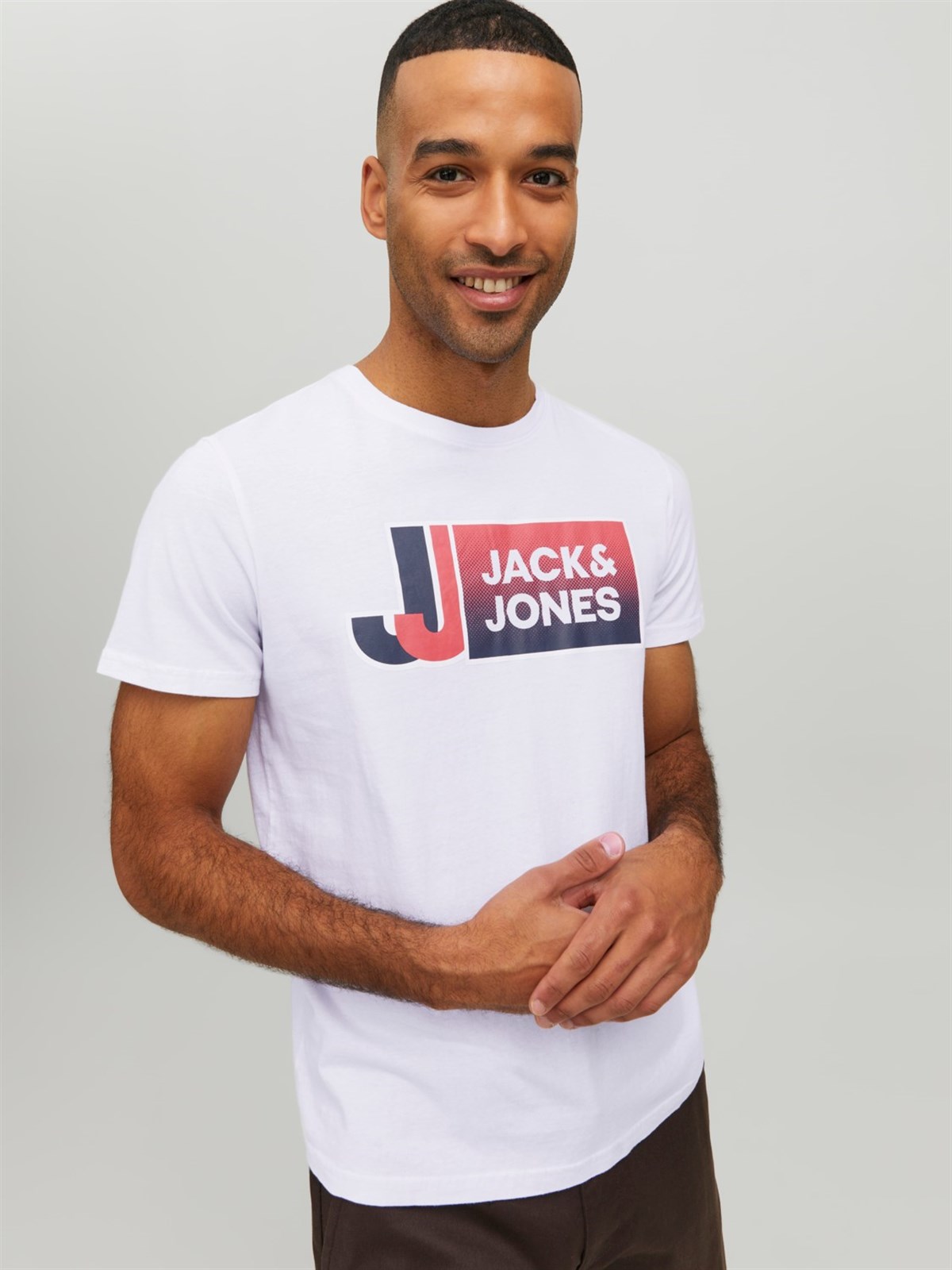 Jack&Jones Jcologan Tee Ss Crew Neck Ss23 Sn Erkek T-Shirt 12228078