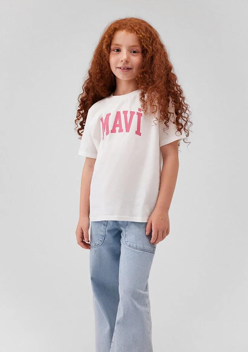 Mavi Kız Çocuk T-Shirt 7610109-70057