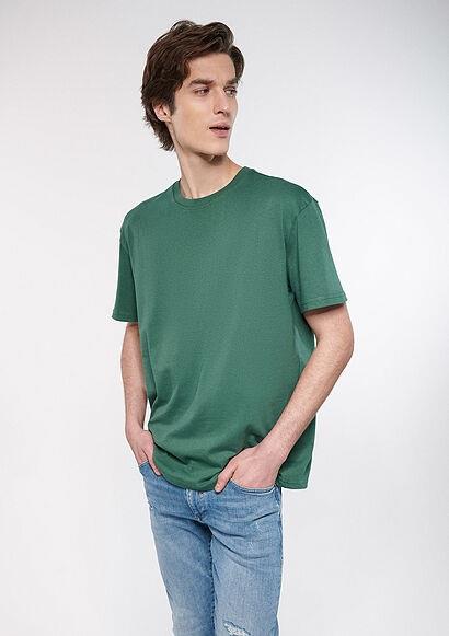 Mavi Derin Orman Yeşili Erkek T-Shirt 066249-71580
