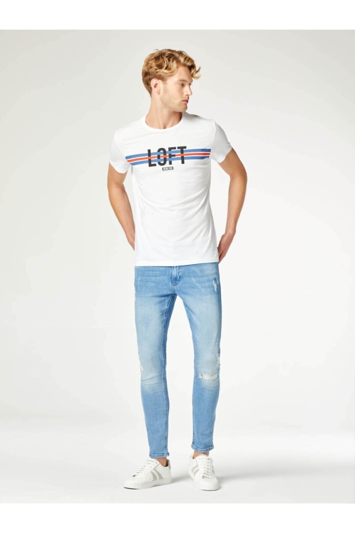 Loft Erkek Whıte T-Shirt LF2027118