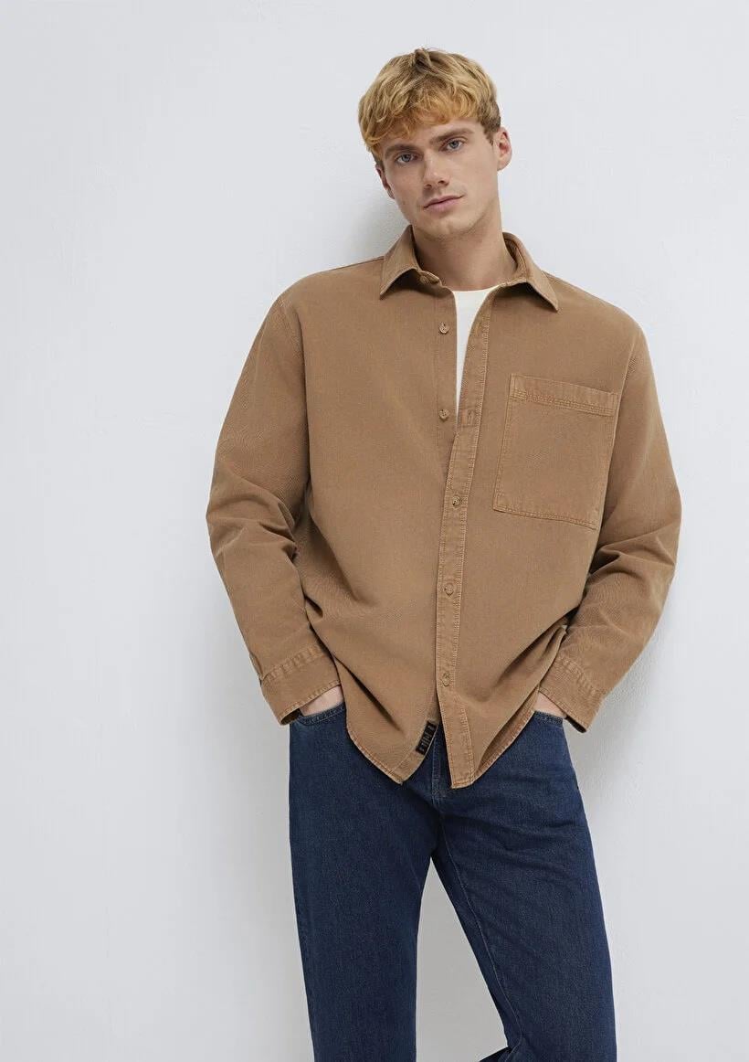 Mavi Cepli  Tiger'S Eye Erkek Gömlek