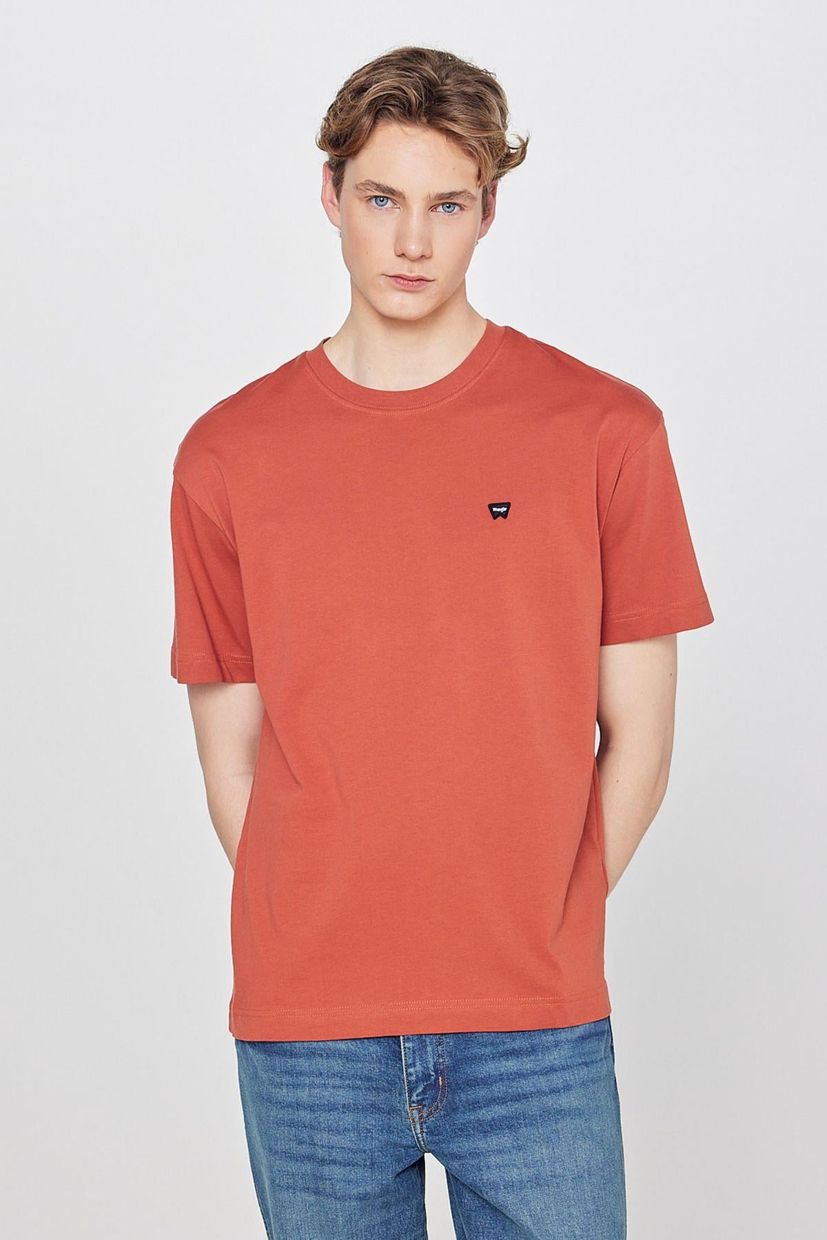 Wrangler Small Logo Bisiklet Yaka Erkek T-shirt W7NM203877222