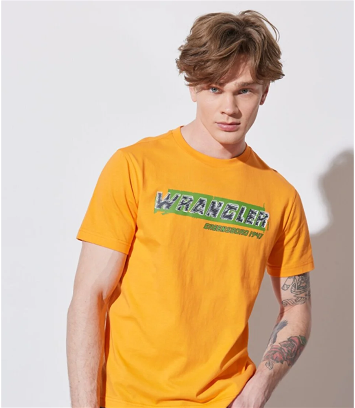 Wrangler Bisiklet Yaka T-shirt W231257700