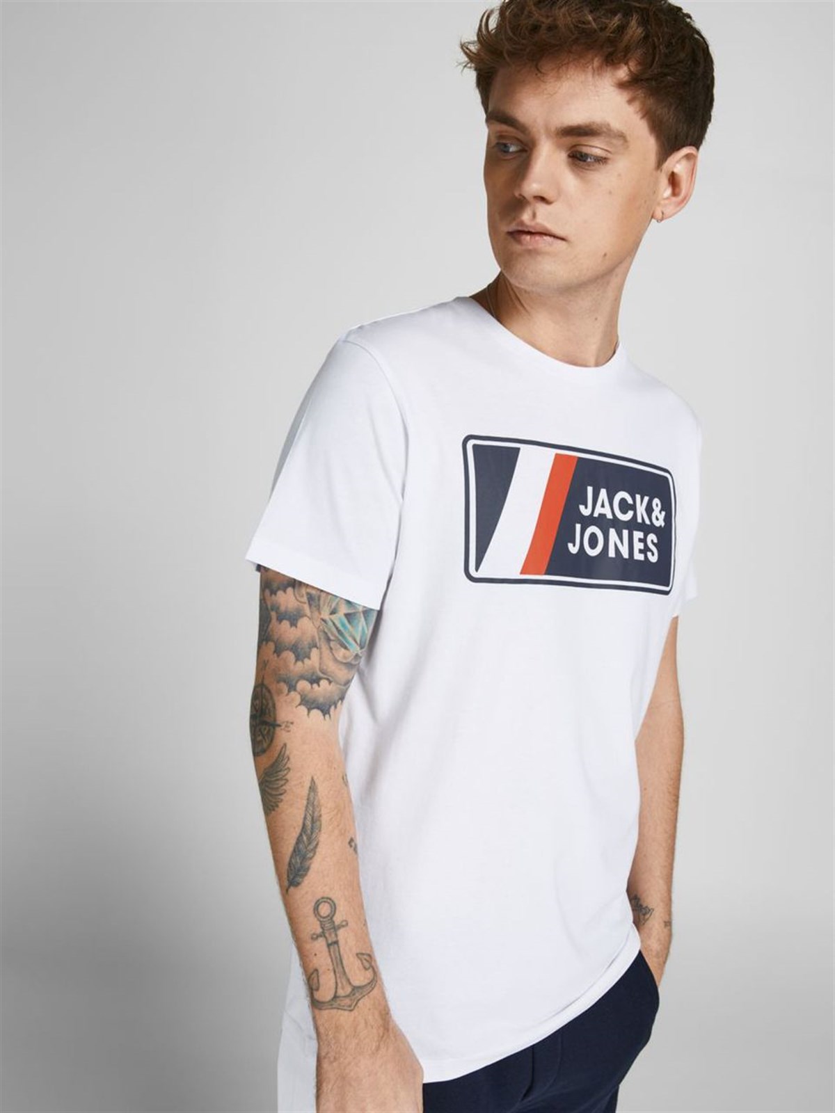 Jack&Jones Jcojake Tee Ss Crew Neck Fst Erkek T-Shirt 12207493