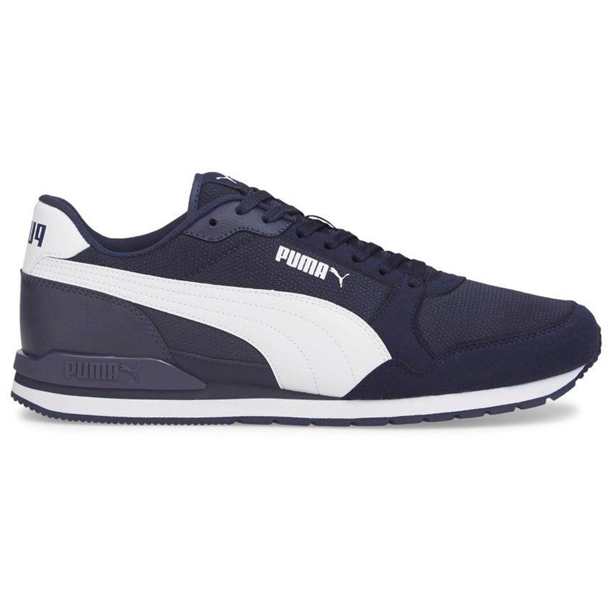 Puma St Runner V3 Mesh Peacoat-Puma White Erkek Günlük Ayakkabı 38464002