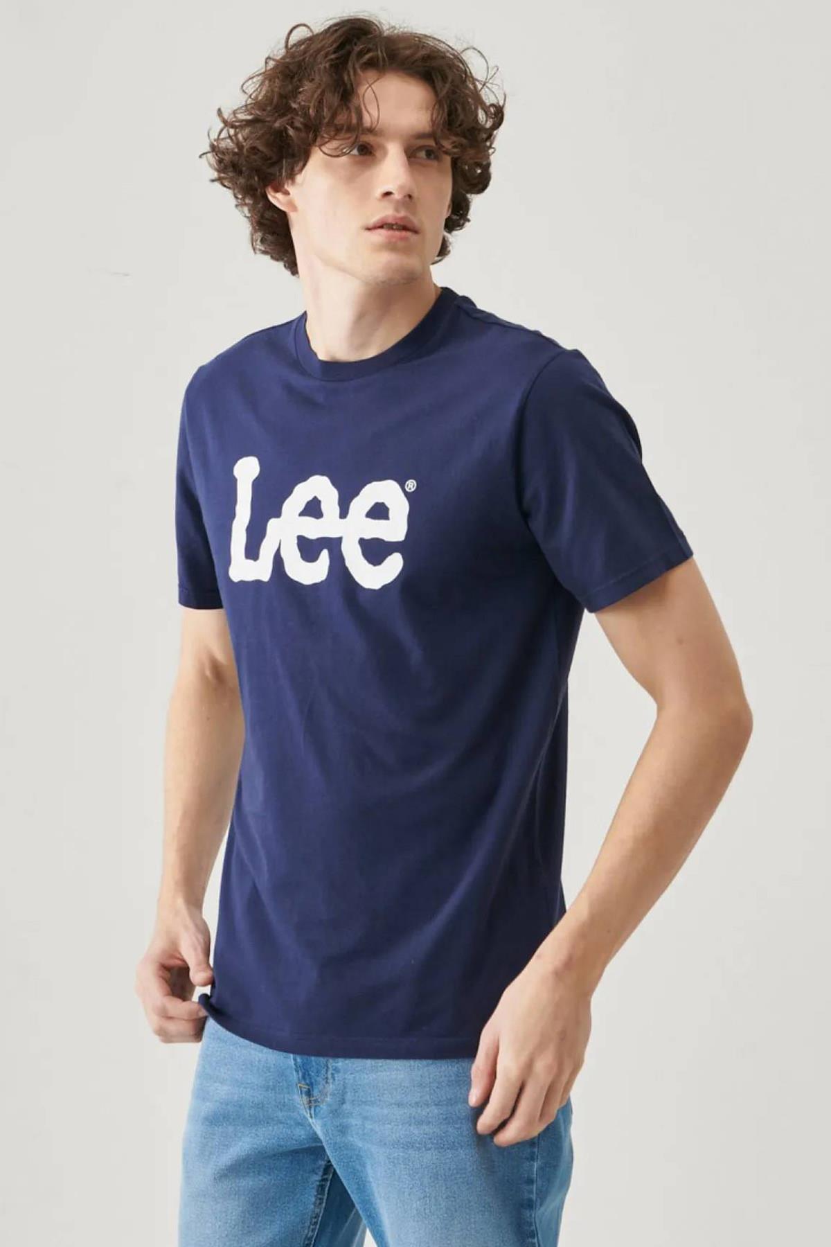 Lee Lightweight SS Wobbly Logo Crew Neck Bisiklet Yaka T-shirt L65QAIEE