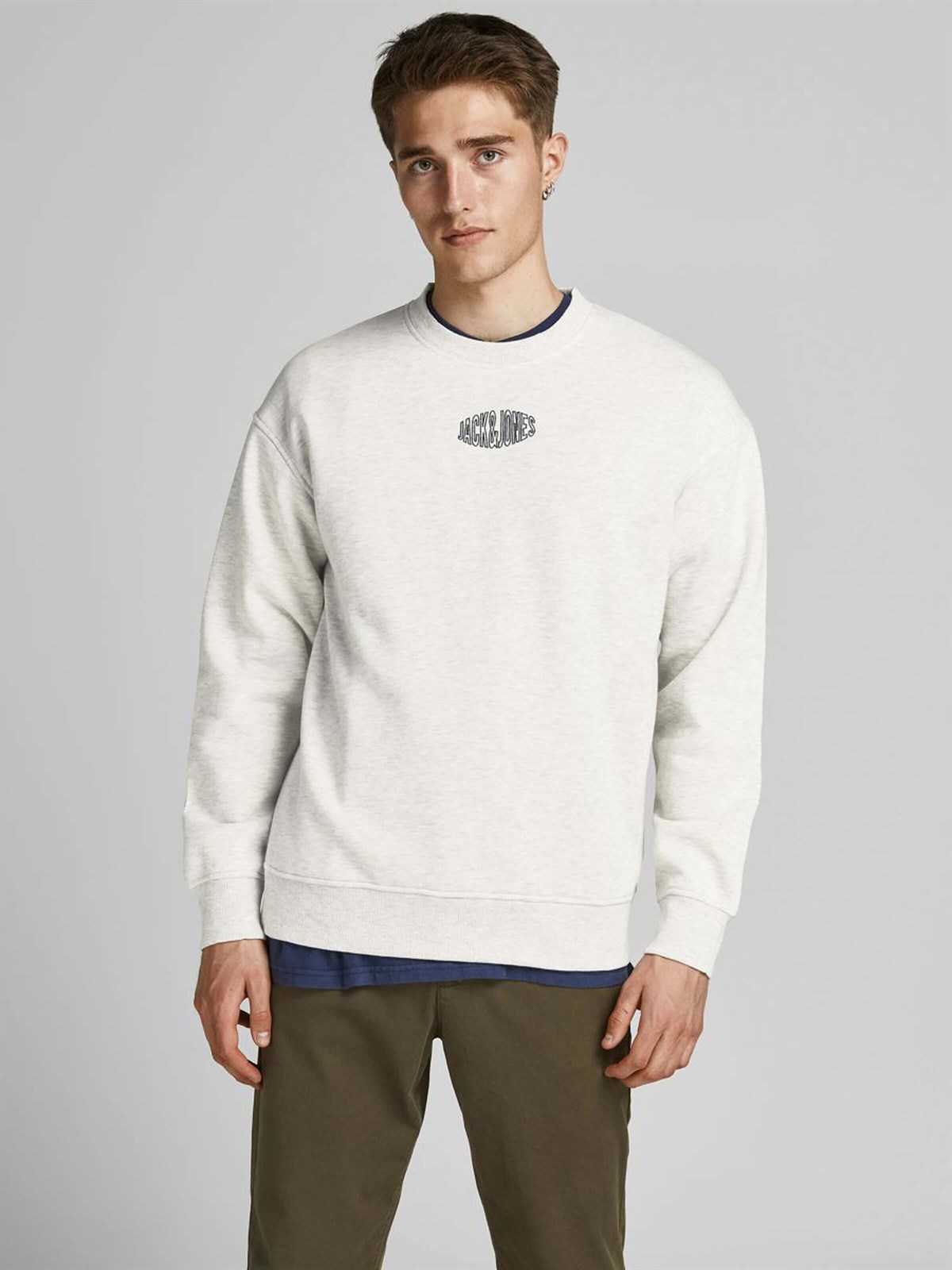 Jack & Jones  Jorworld Crew Neck  Erkek  Sweatshirt - 12194083