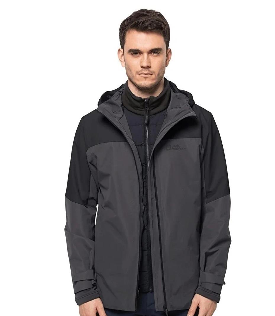 Jack Wolfskin Glaabach 3In1 Jkt M Erkek Outdoor Mont 1115291-6000