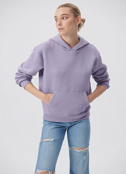 Mavi Kapişonlu Koyu Leylak Kadın Sweatshirt 167299-70540