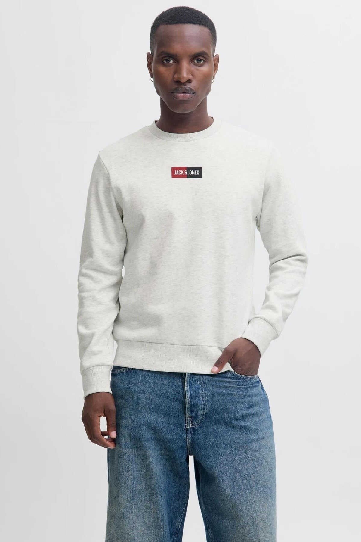 Jack Jones Jjpan Crew Erkek Sweatshırt-12310759