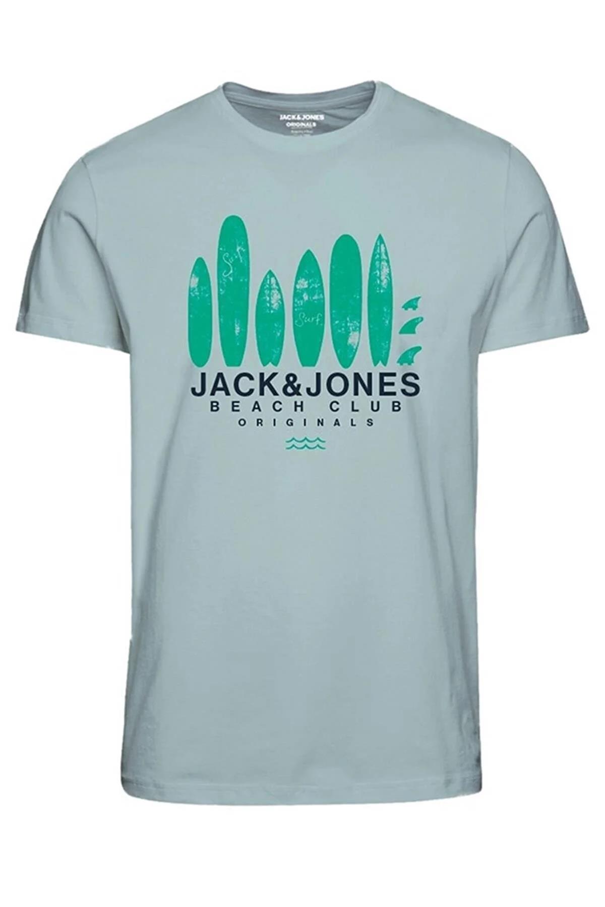 Jack&Jones Jorsanfran Tee Ss Crew Neck Fst Erkek T-Shirt 12238133
