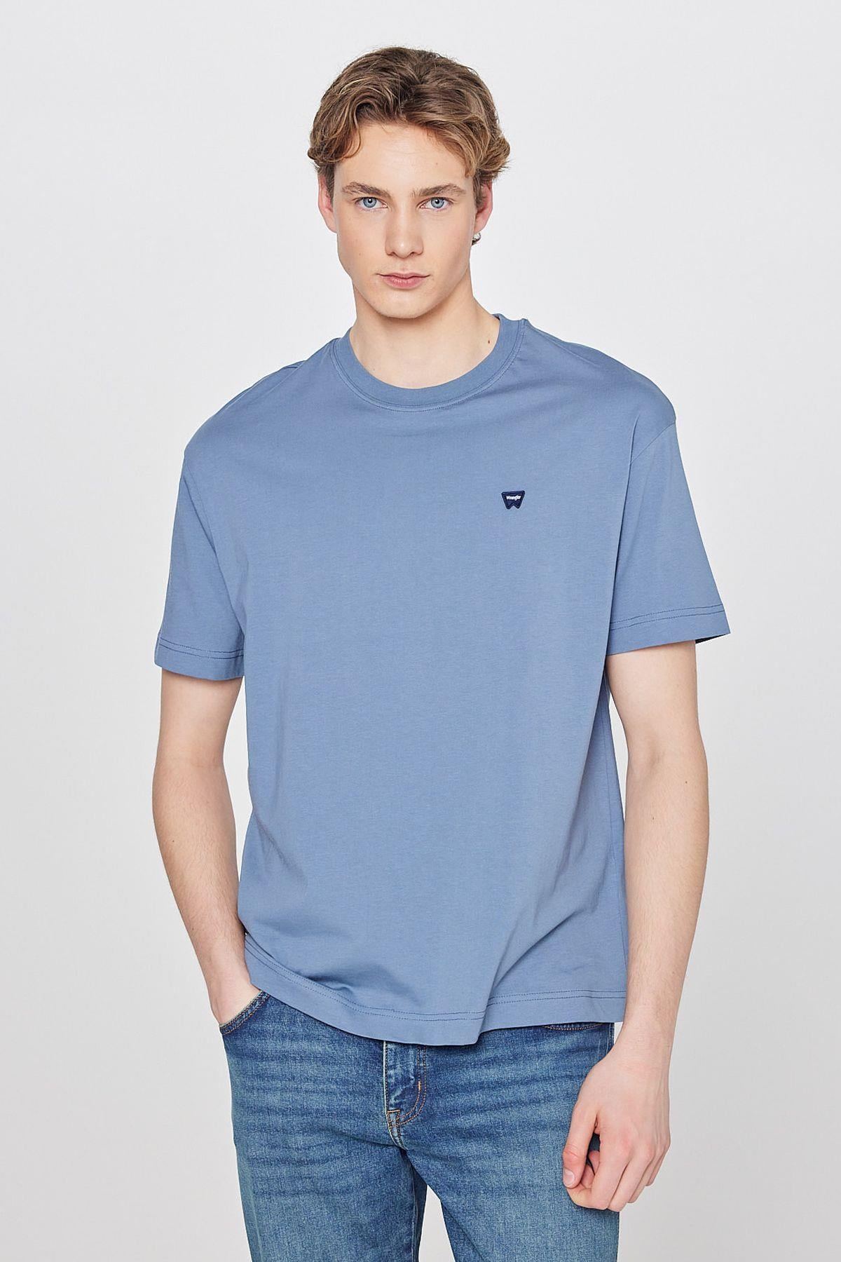 Wrangler Small Logo Bisiklet Yaka T-shirt W7NM203877223