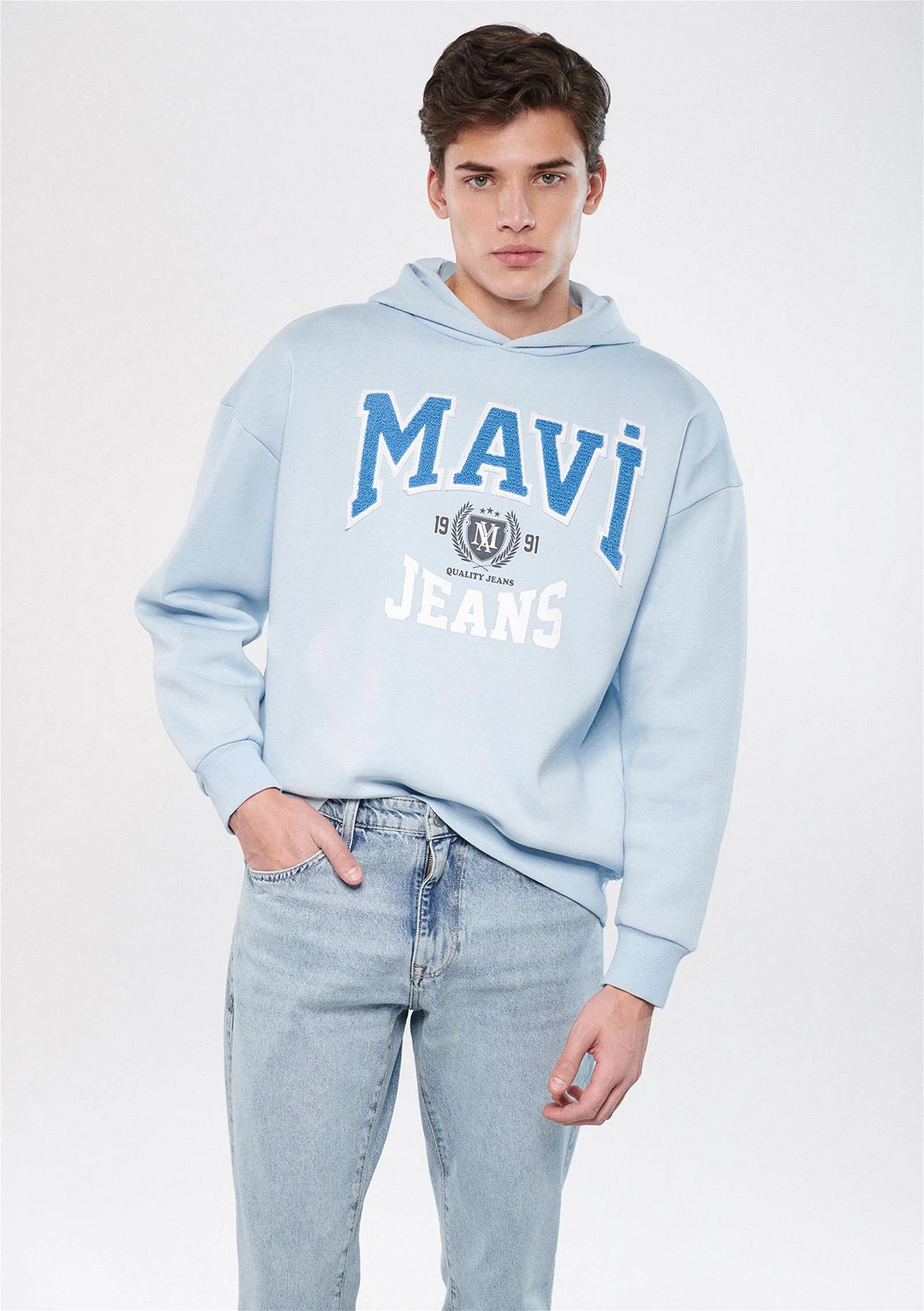 Mavi Jean Baskılı Mavi Sweatshirt-0610942-70803