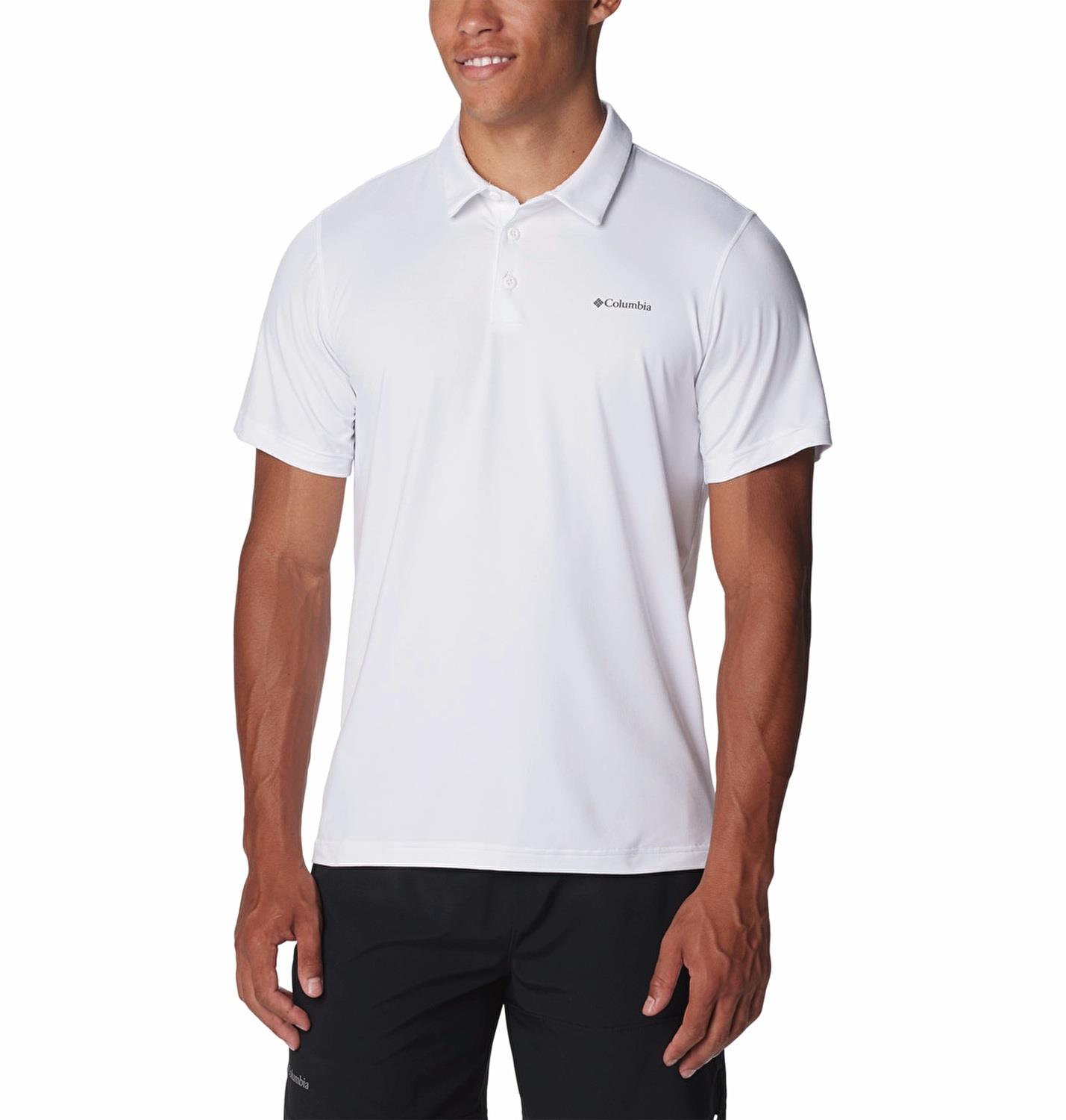 Columbia Tech Traıl Kısa Kollu Polo Erkek T-Shirt AO2933_100
