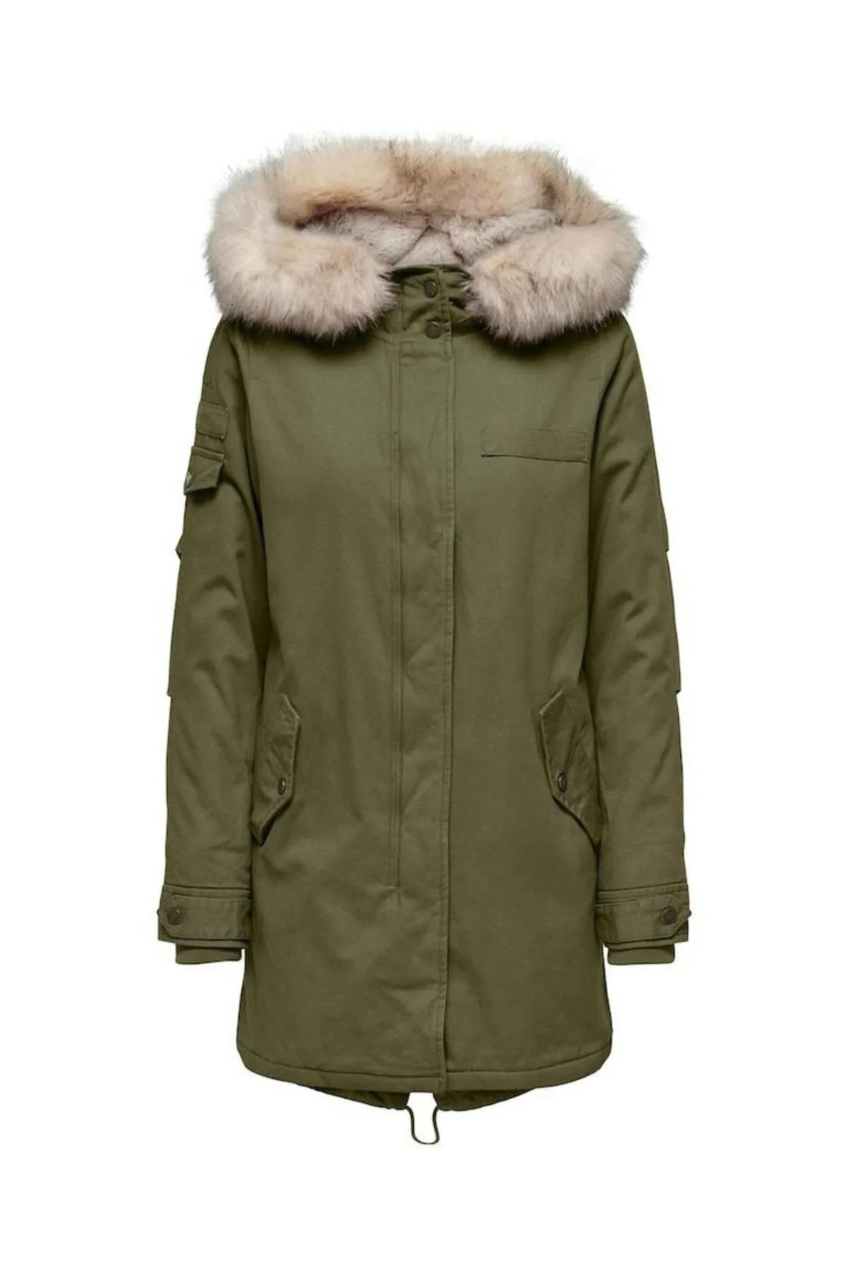 Only Onlnewmay Fur Canvas Parka   15295414