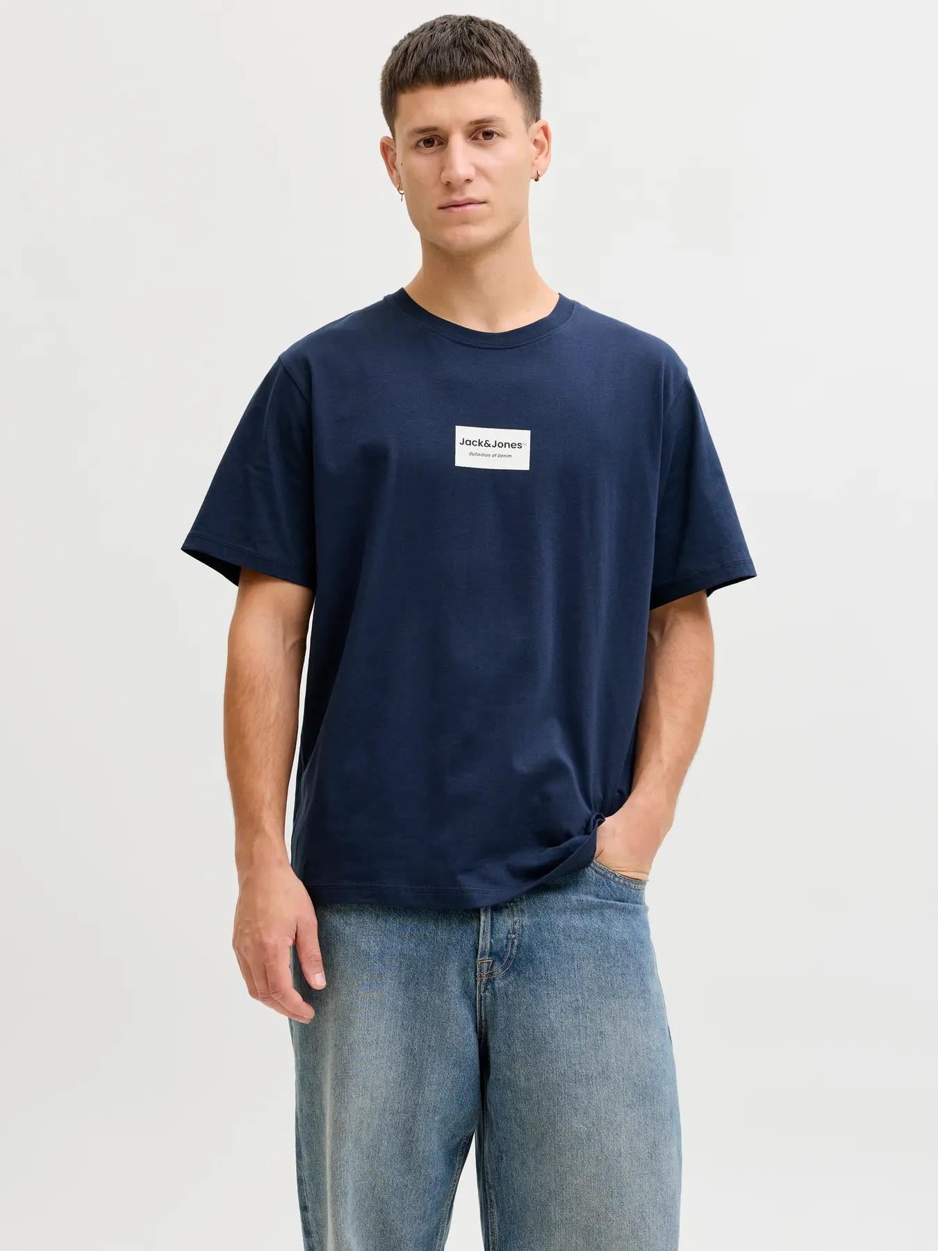 Jack&Jones Jjfrank Tee Ss Crew Neck Erkek T-Shirt 12288092