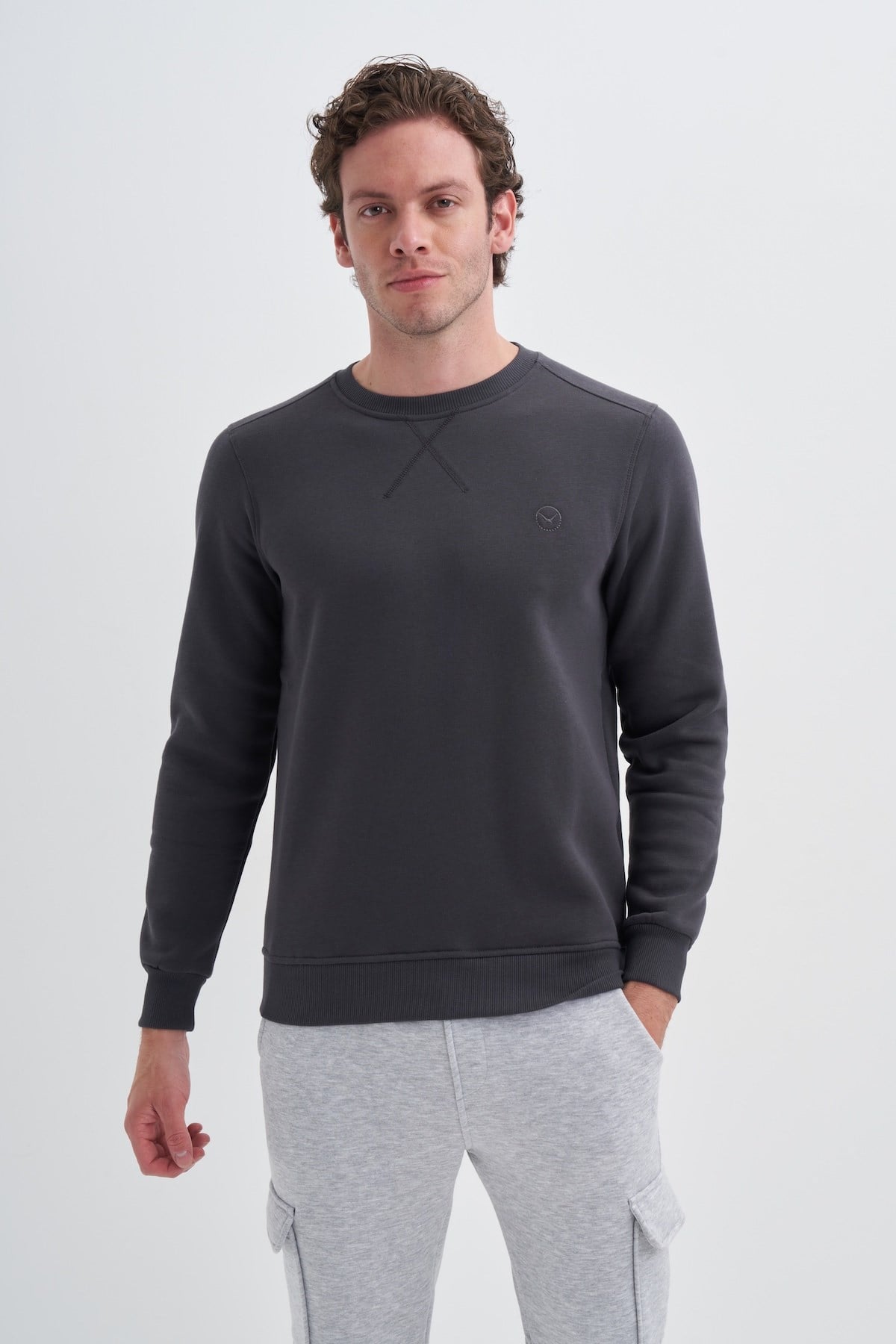 Cazador 3 İplik Basic Erkek Sweatshirtshirt 26KC56150