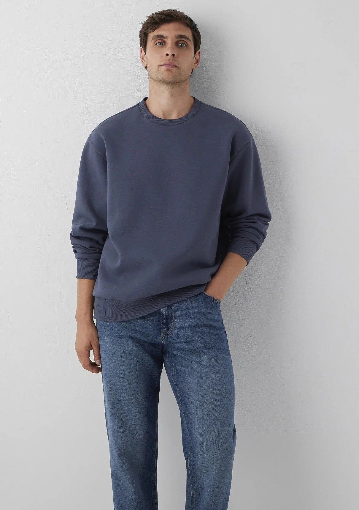 Mavi Bisiklet Yaka Unisex Sweatshirt 0S10276-70759