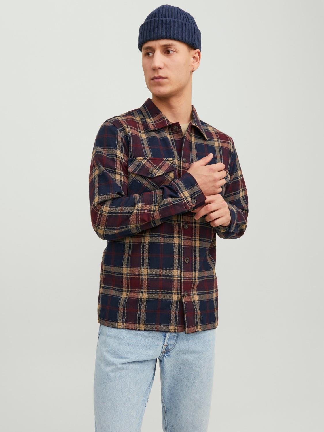 Jack&Jones  Jjeeddıe Overshırt Ls  Erkek Gömlek 12235986