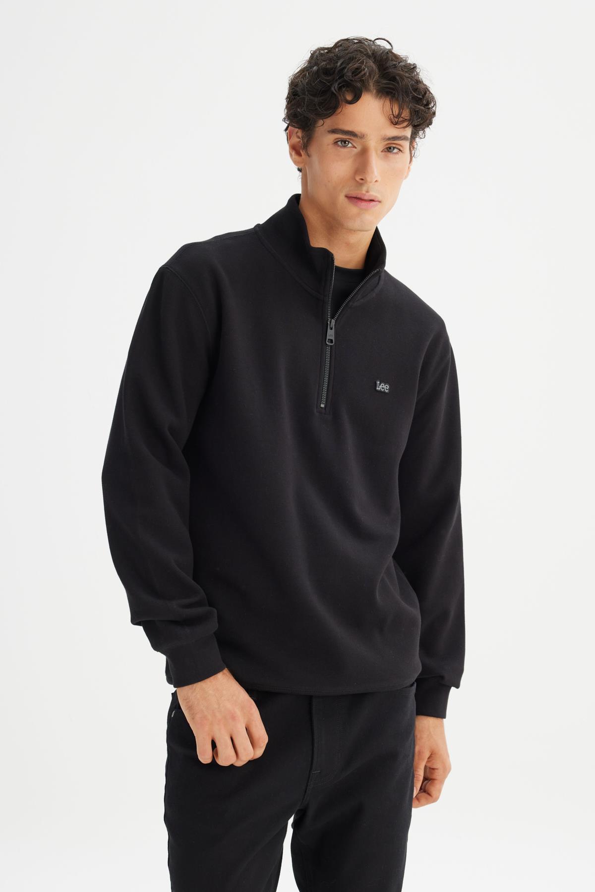 Lee Erkek Pike Interlock Half Zip Sweatshirt L2520312001