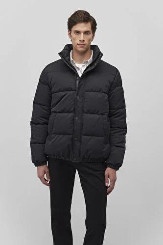 Mavi Dik Yaka Siyah Erkek  Mont 0110474-900