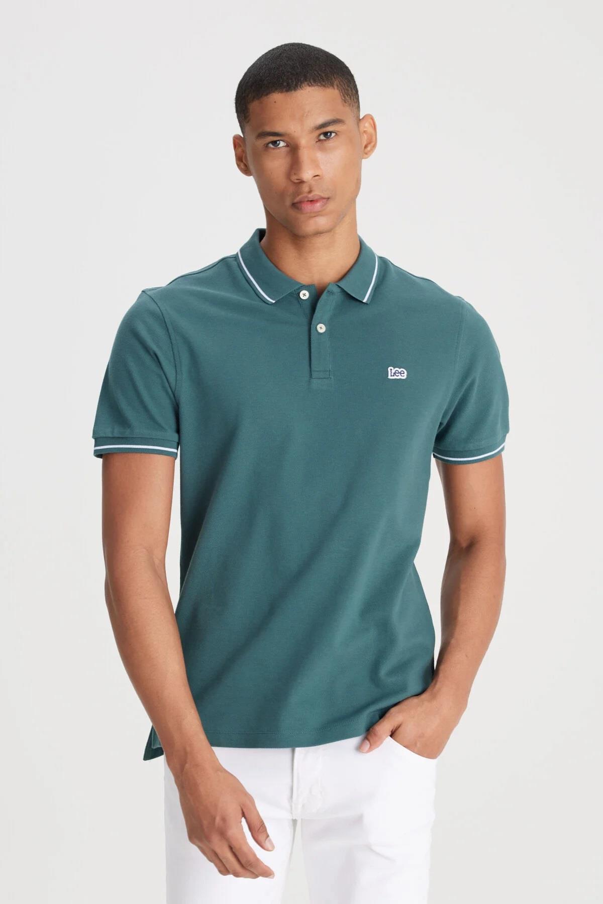 Lee Kısa Kollu Polo Erkek T-shirt L61ARLOT