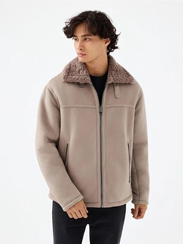 Loft Erkek Regular Kürklü Mont-LF2040817