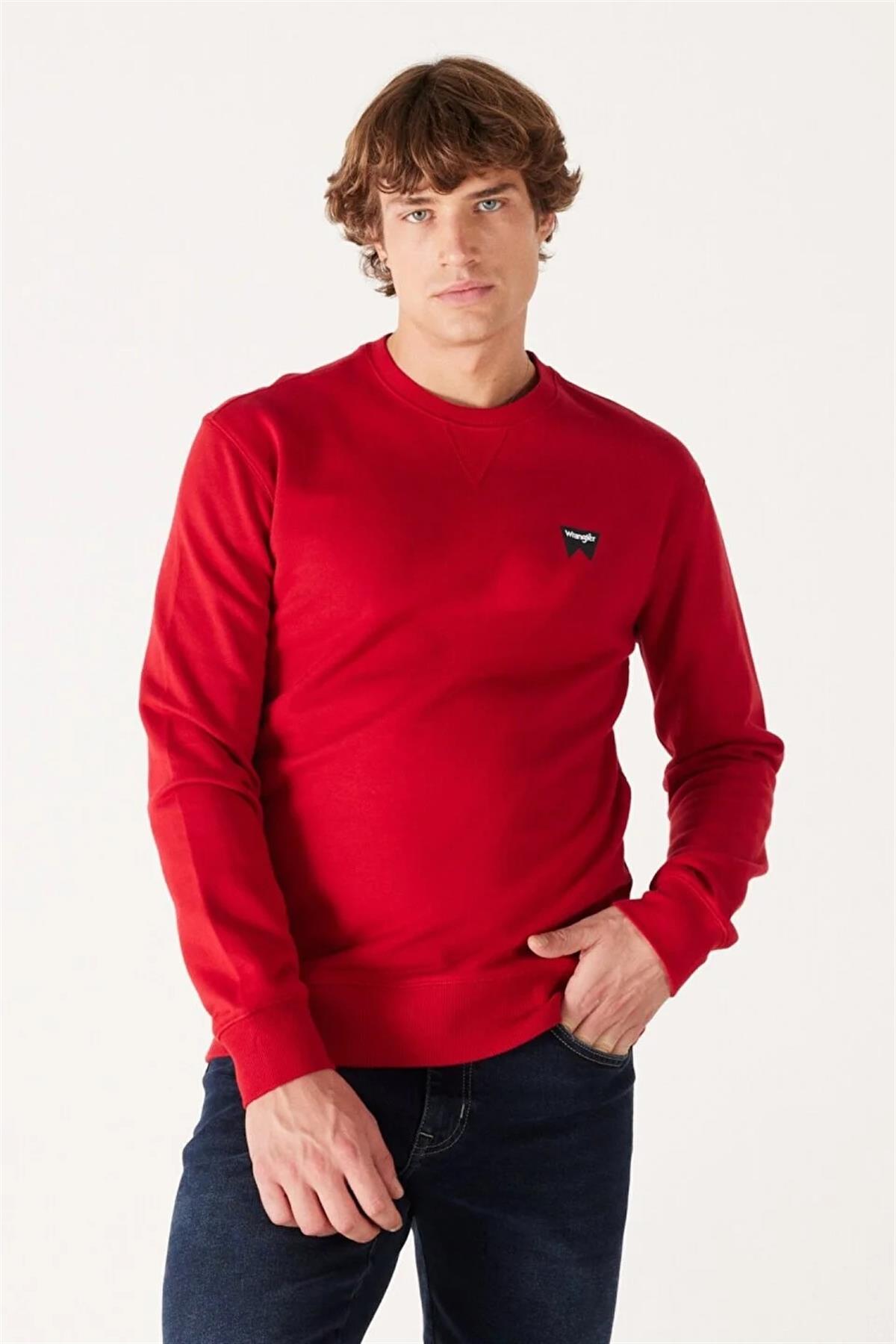 Wrangler Bisiklet Yaka Erkek Sweatshirt W661HAA47