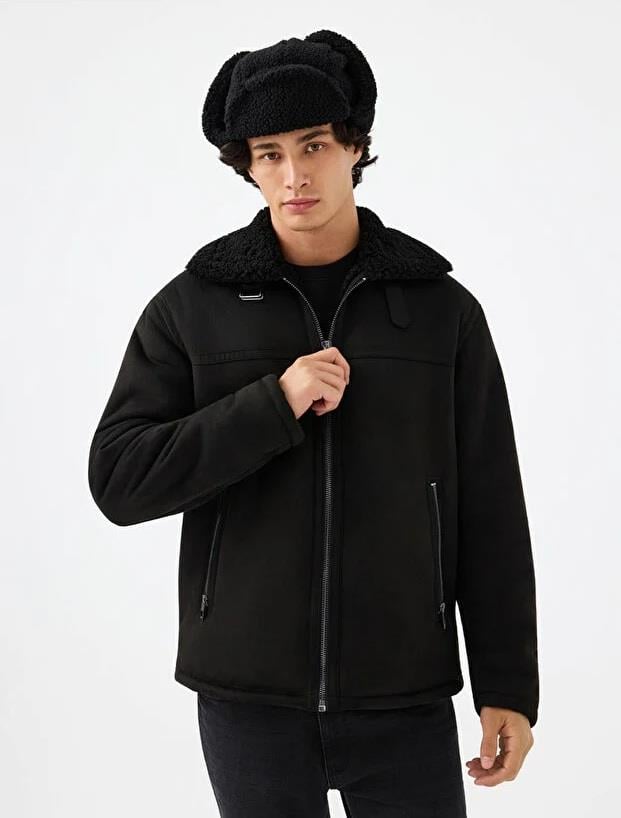 Loft Erkek Regular Kürklü Mont-LF2040817