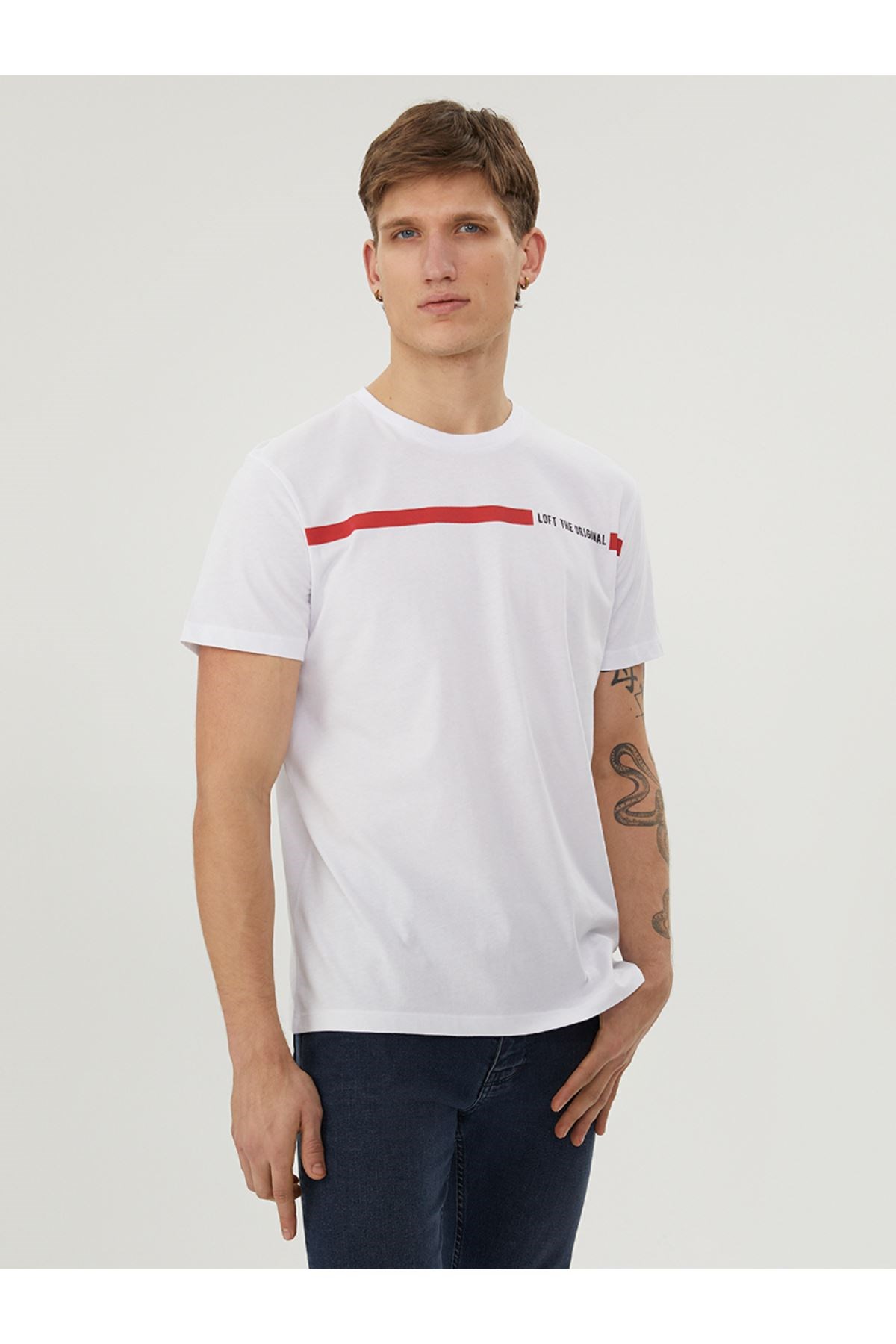 Loft Erkek Whıte T-Shirt LF2029074